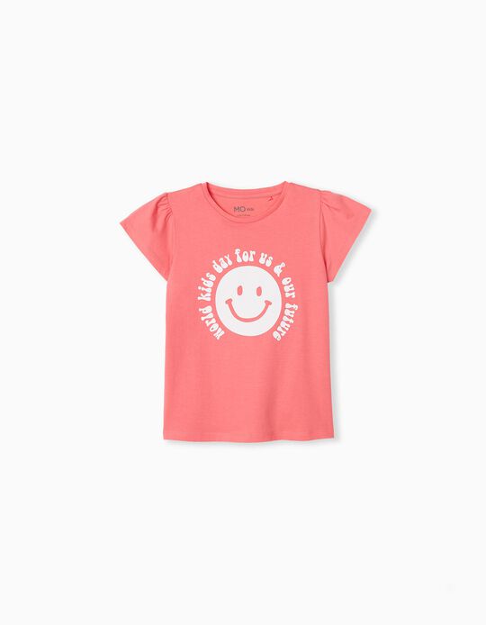 T-shirt, Girls, Dark Pink