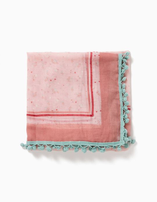 Len&ccedil;o Florido com Pompons