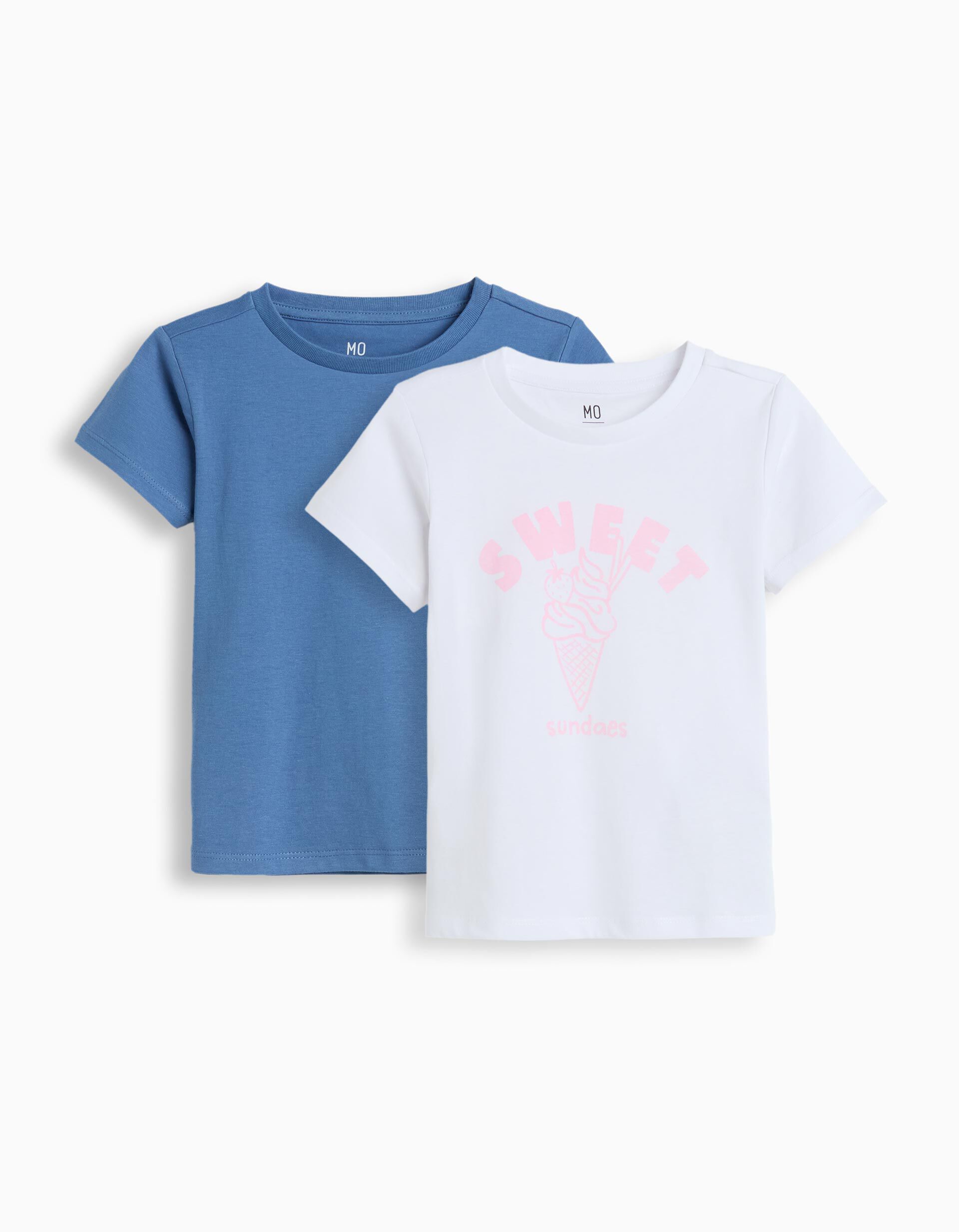 Comprar Online Pack 2 T-shirts, Menina, Azul