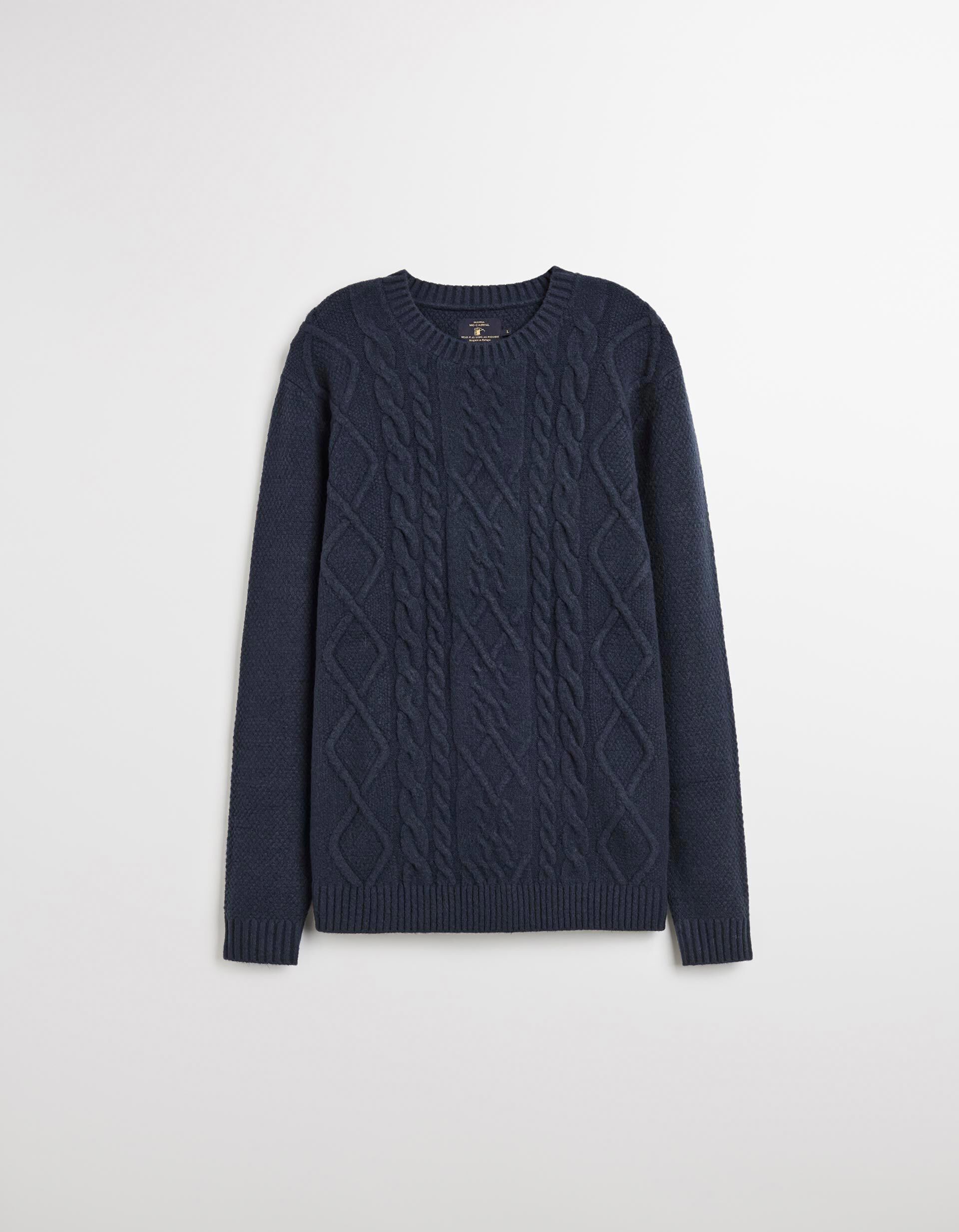 Comprar Online Camisola de Malha, Homem, Azul Escuro