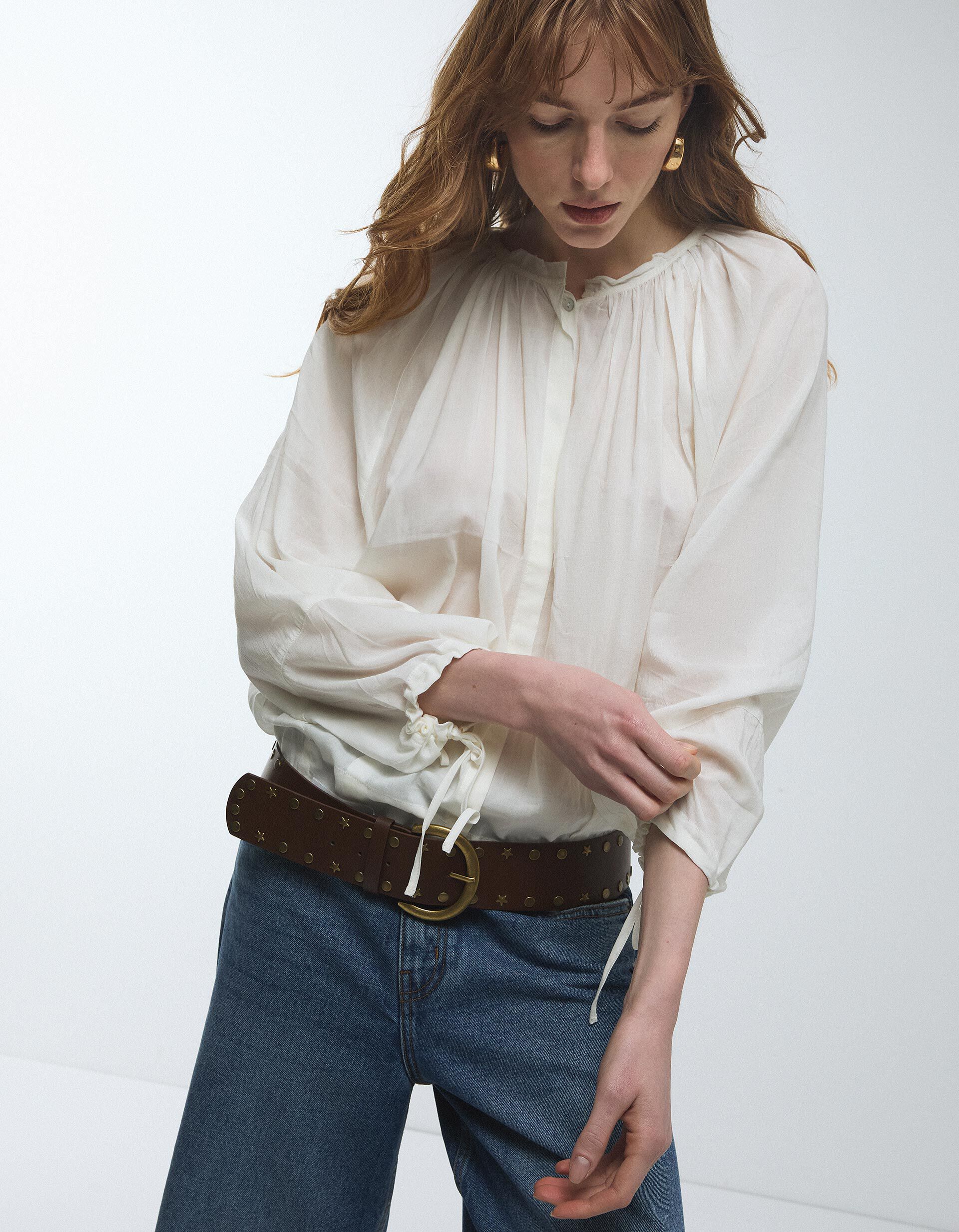 Comprar Online Blusa, Mulher, Bege Claro