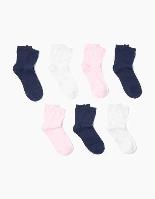 Comprar Online Pack 7 Pares de Meias, Menina, Multicor