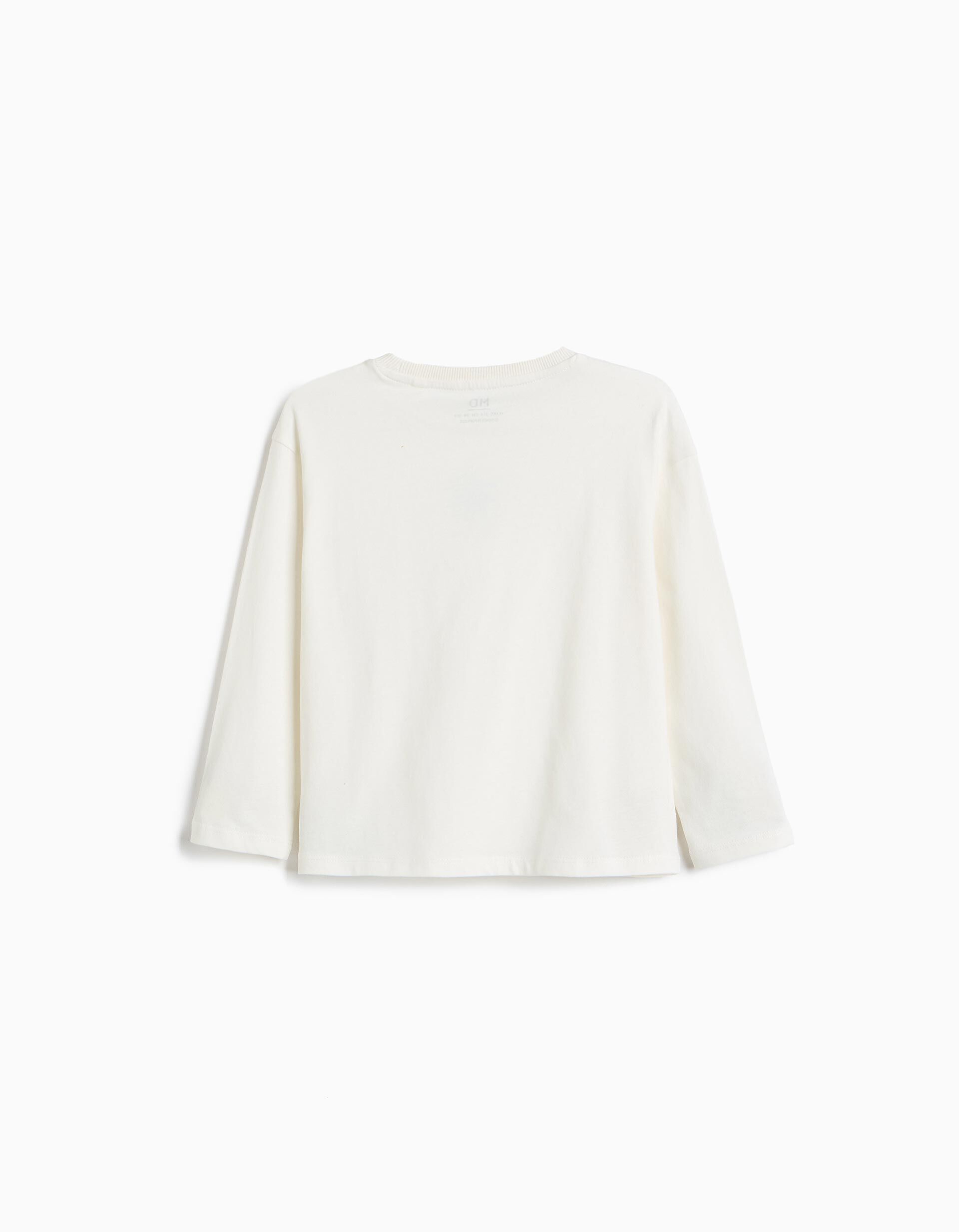 Comprar Online T-shirt Manga Comprida, Menino, Branco