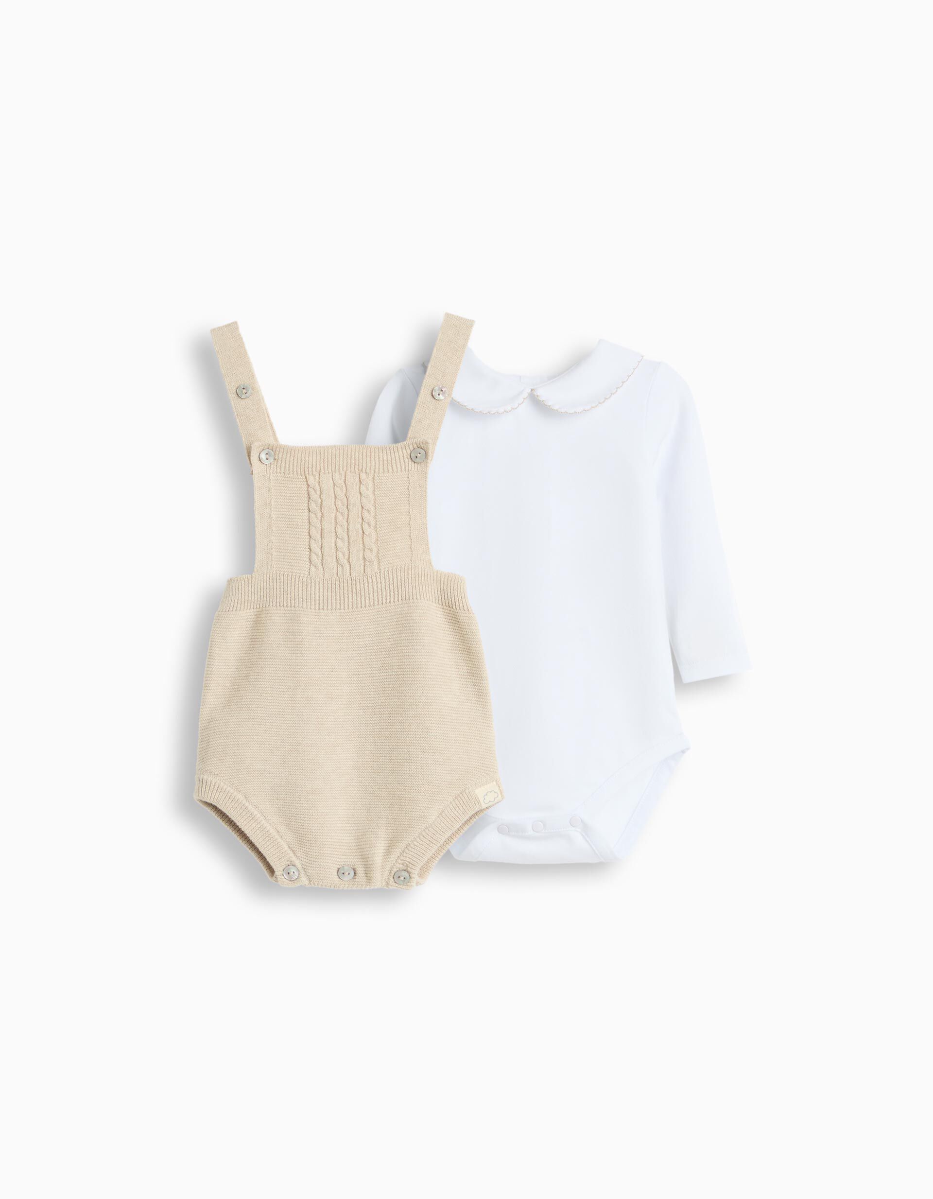 Comprar Online Conjunto, Rec&eacute;m-Nascido, Bege Claro