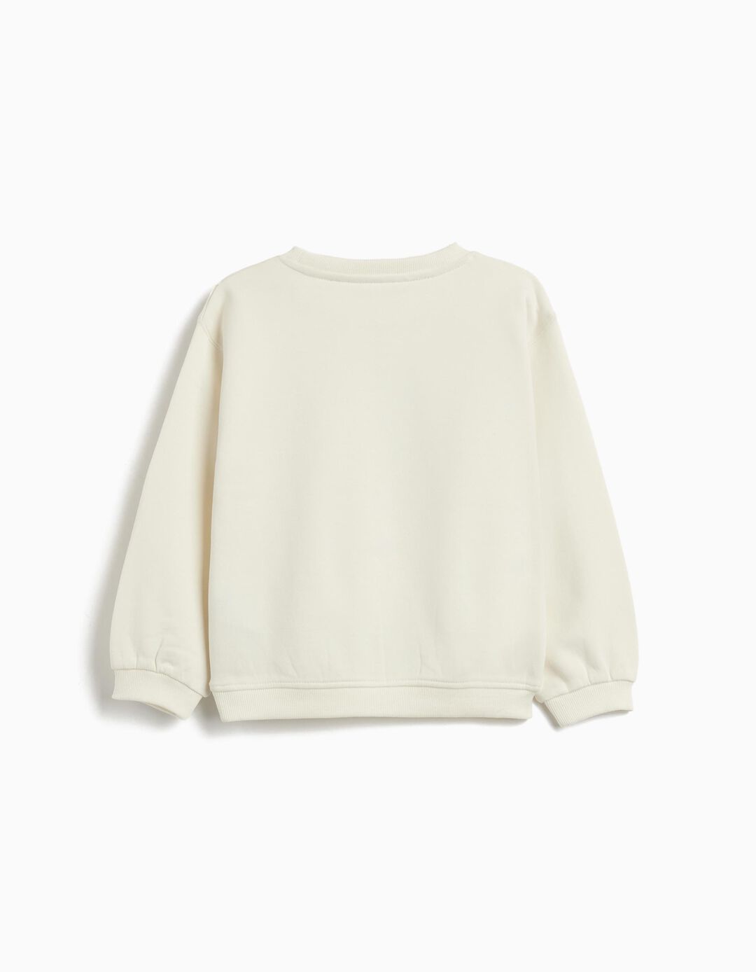 Sweatshirt de Felpa, Menina, Cru