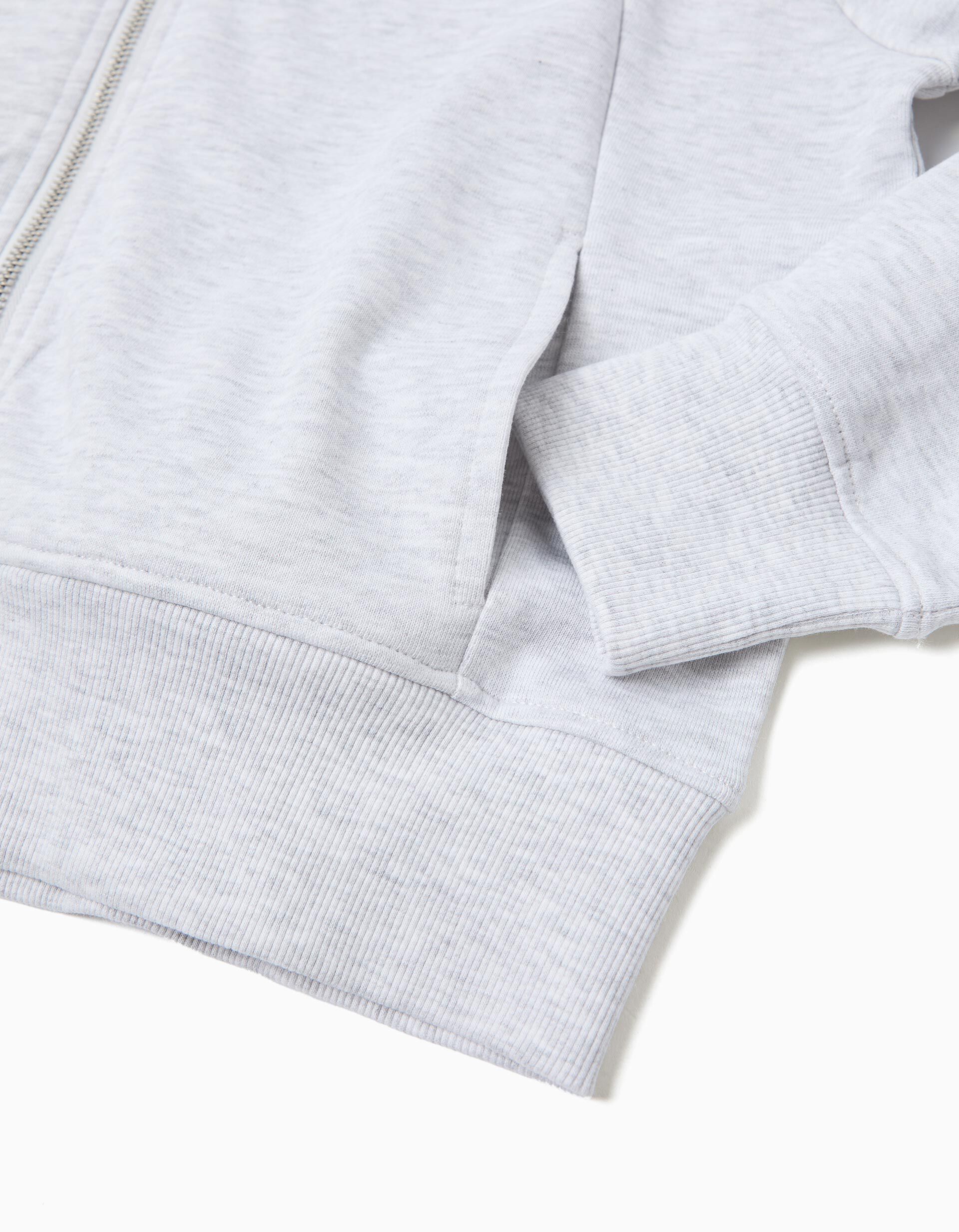 Comprar Online Casaco de Felpa com Capuz, Menina, Cinzento Claro