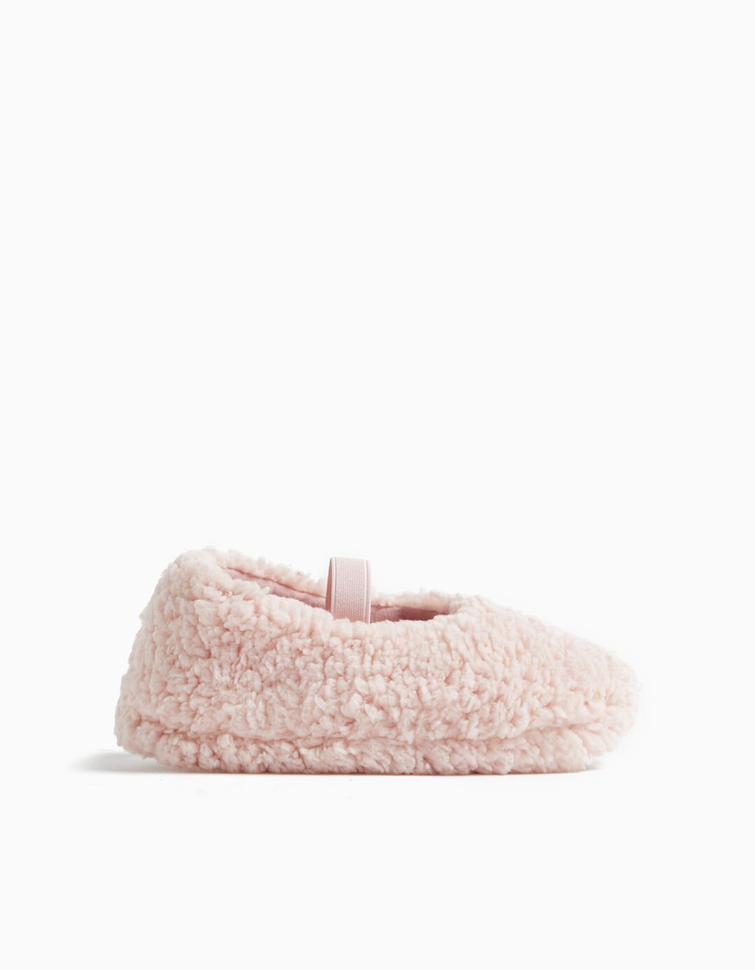 Sherpa slippers, girl, light pink