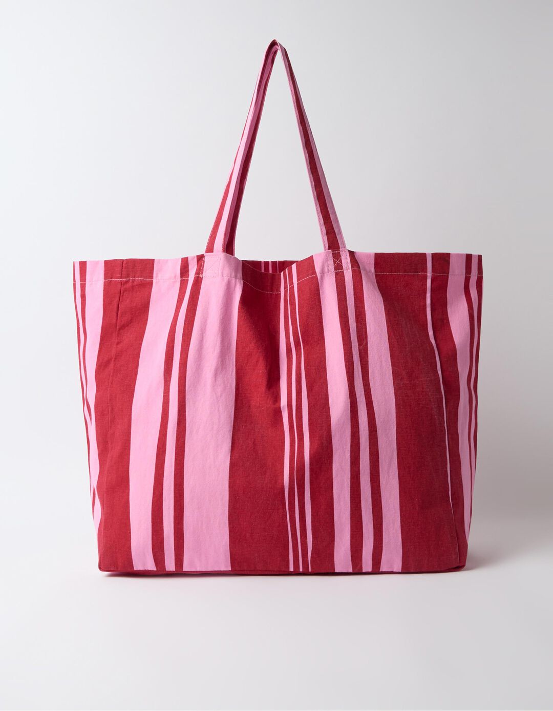 Tote Bag &Agrave;s Riscas, Mulher, Rosa
