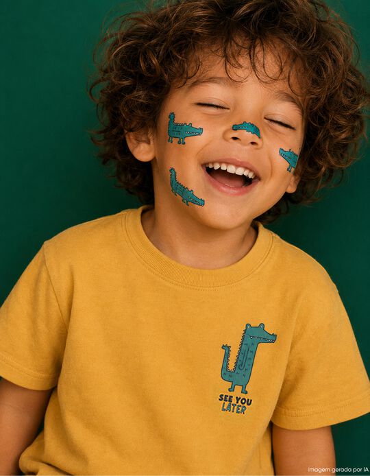 Comprar Online T-shirt Estampada, Menino, Amarelo