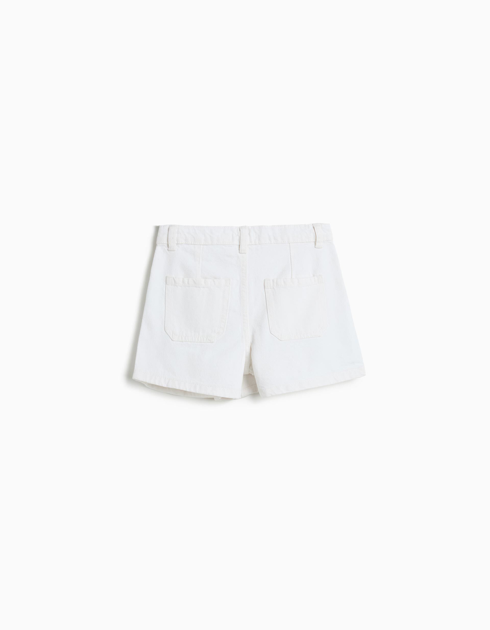 Comprar Online Saia-cal&ccedil;&atilde;o de Ganga, Menina, Branco
