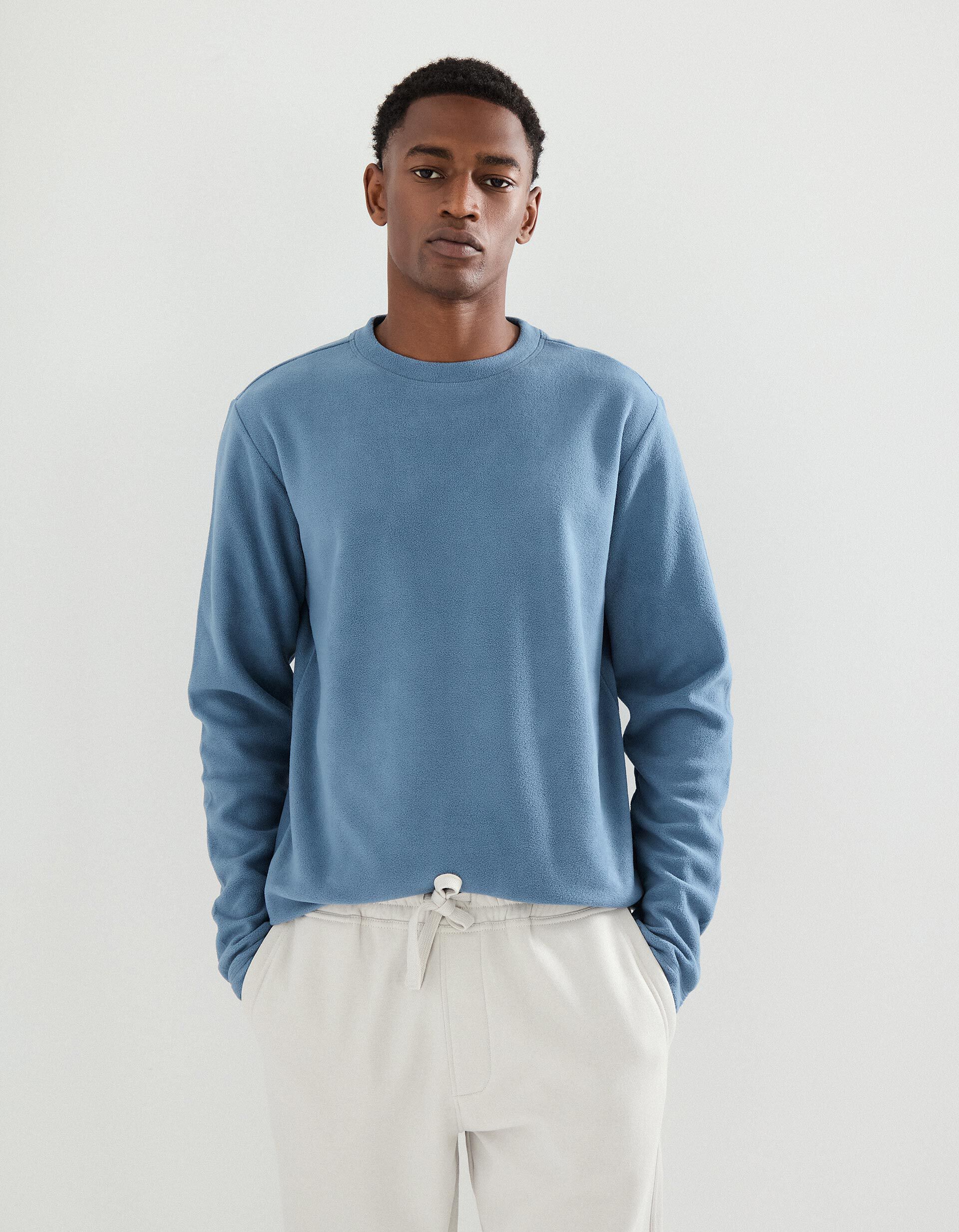 Comprar Online Camisola Polar, Homem, Azul