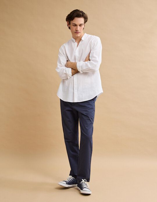 Comprar Online Cal&ccedil;as 'Tapered Fit', Homem, Azul Escuro