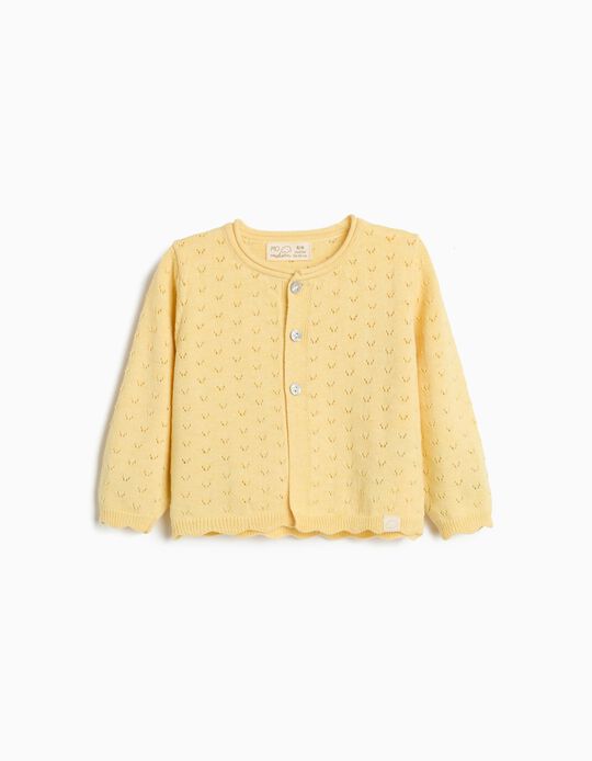 Comprar Online Casaco de Malha, Rec&eacute;m-Nascido, Amarelo Claro