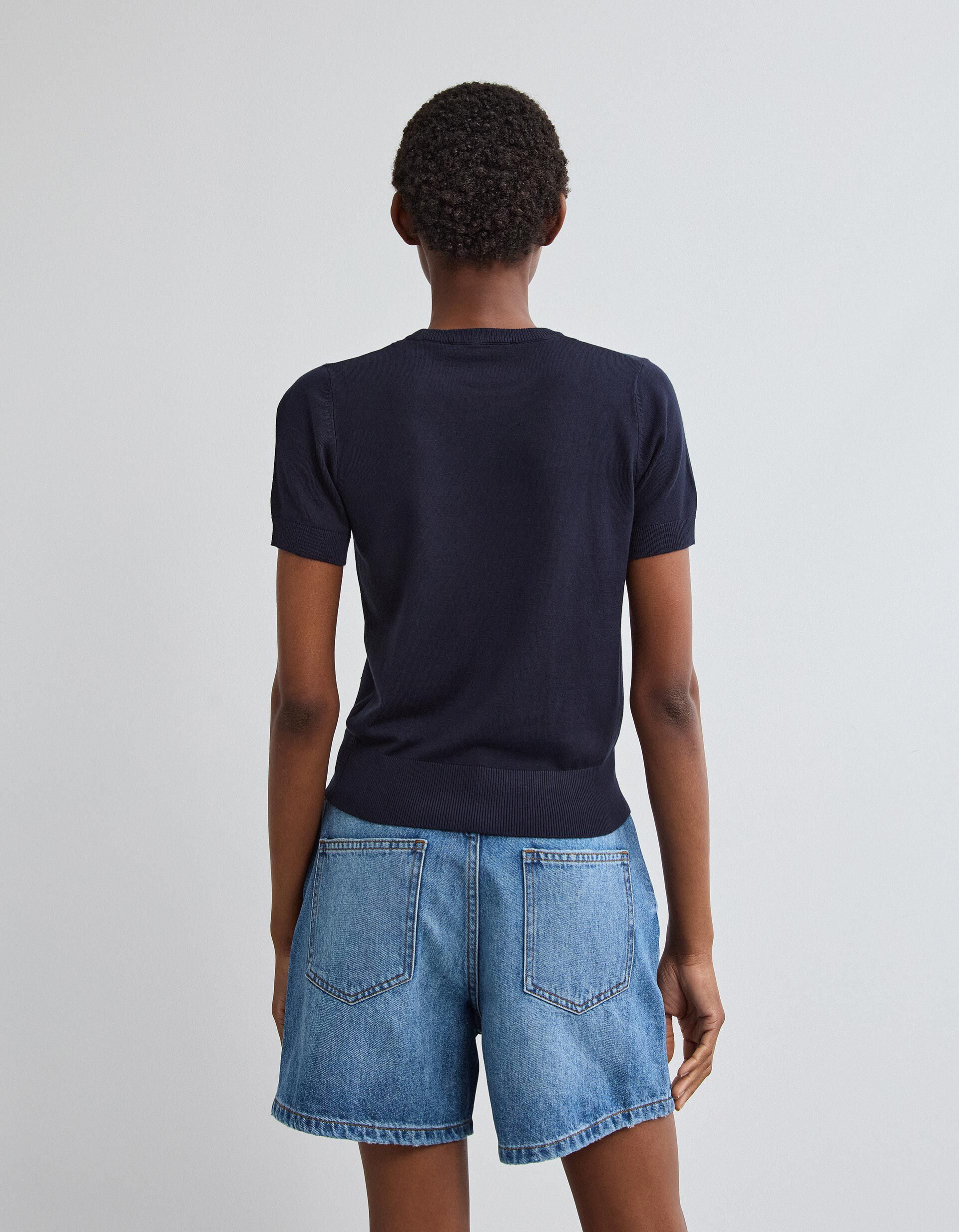 Comprar Online Camisola de Malha, Mulher, Azul Escuro