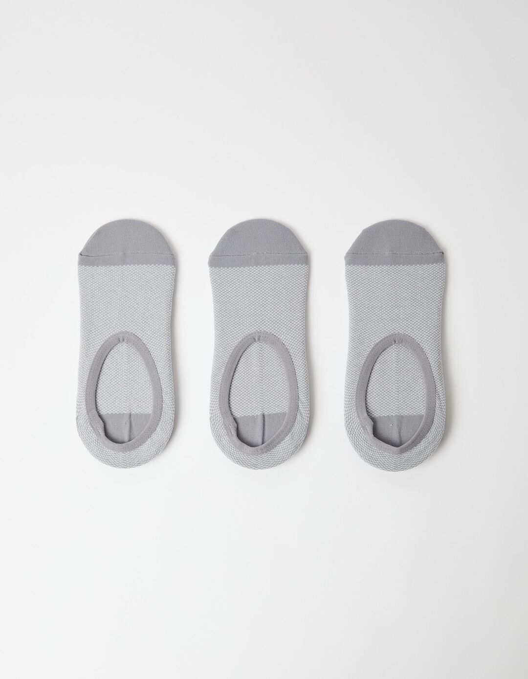 Pack 3 Pares de Meias Pezinhos, Homem, Cinzento
