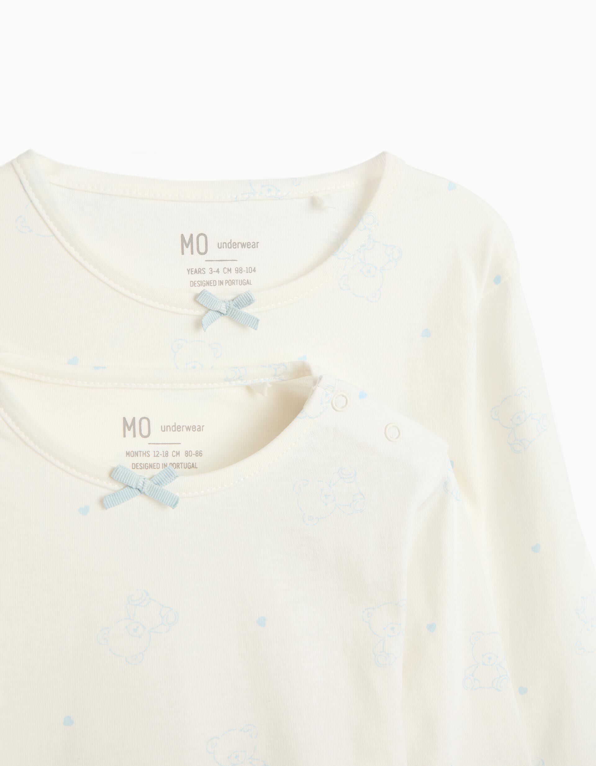 Comprar Online Pijama Jersey, Menina, Branco