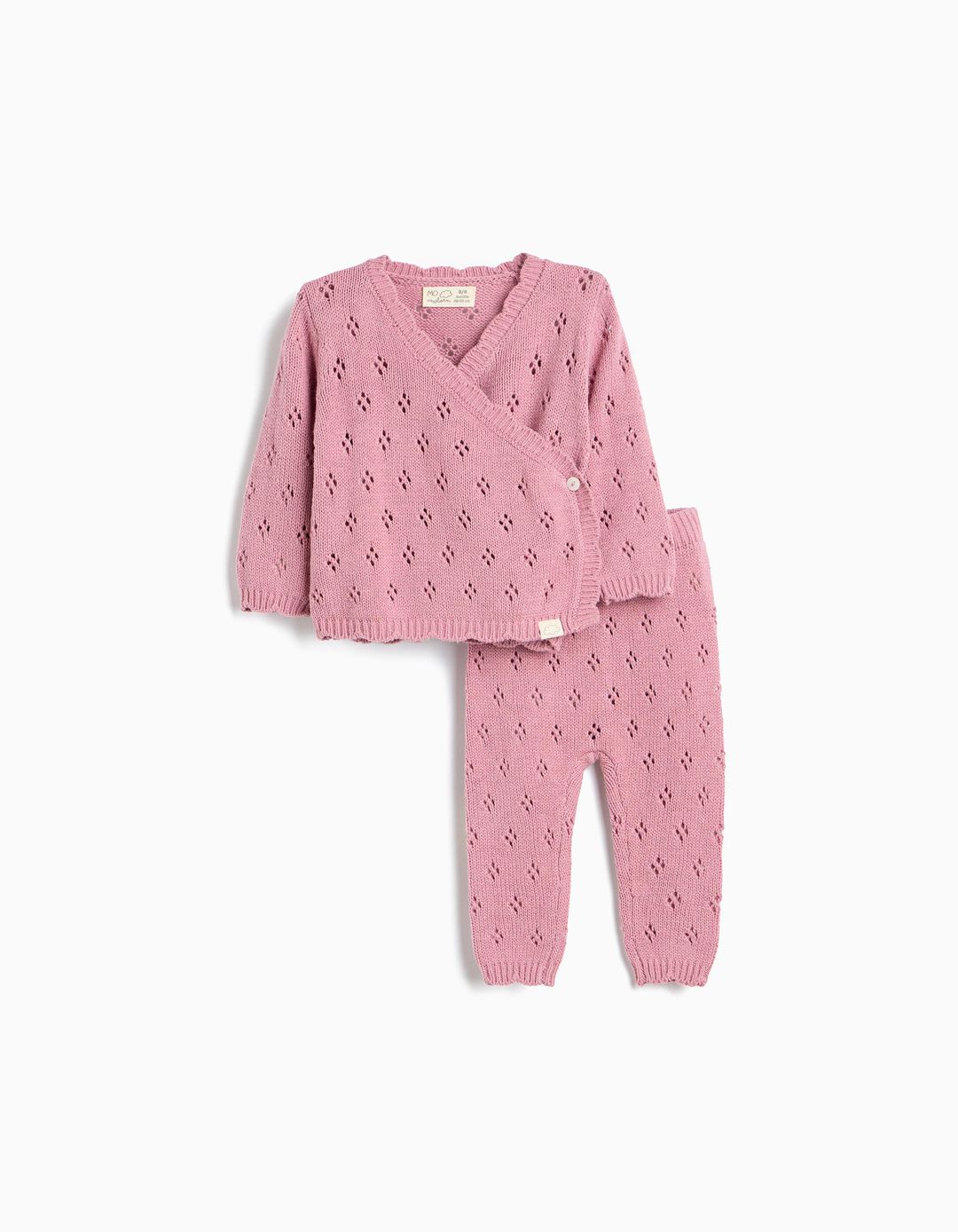 Conjunto de Malha, Menina, Rosa