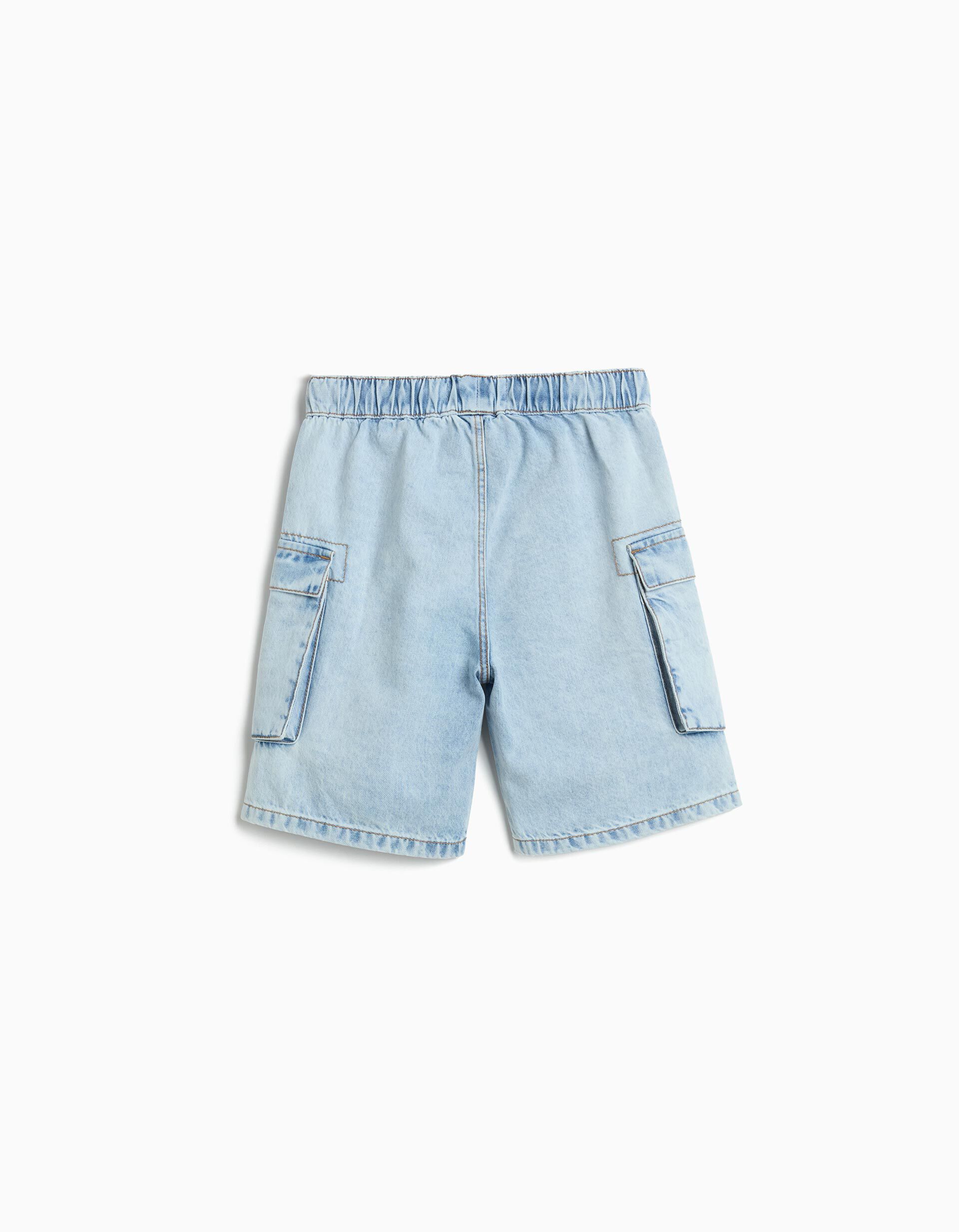 Comprar Online Cal&ccedil;&otilde;es de Ganga 'Cargo', Menino, Azul Claro