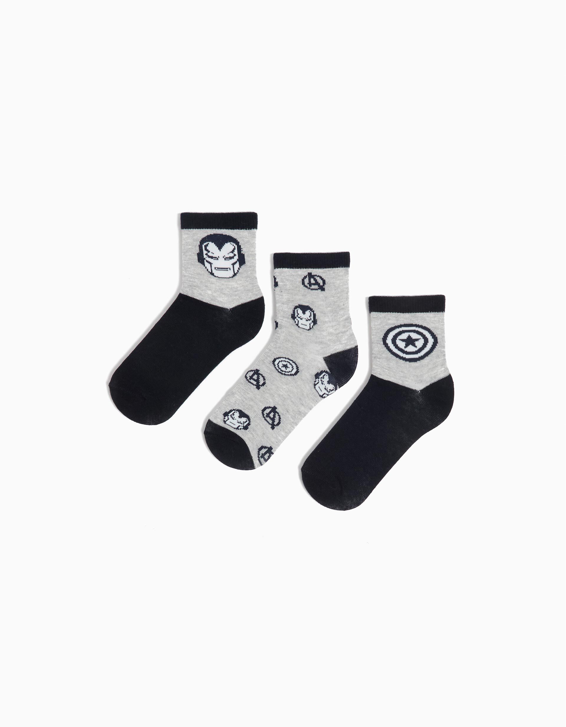 Comprar Online Pack 3 Pares de Meias 'Avengers', Menino, Multicor 