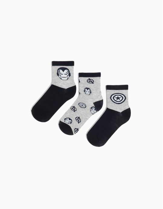 Comprar Online Pack 3 Pares de Meias 'Avengers', Menino, Multicor 