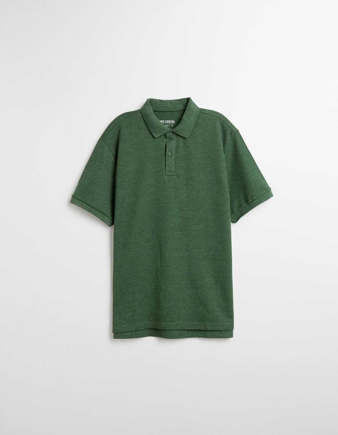 Polo Waffle, Homem, Verde Escuro