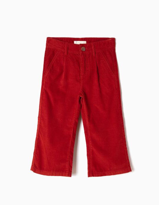 Red Ochre Corduroy Culottes