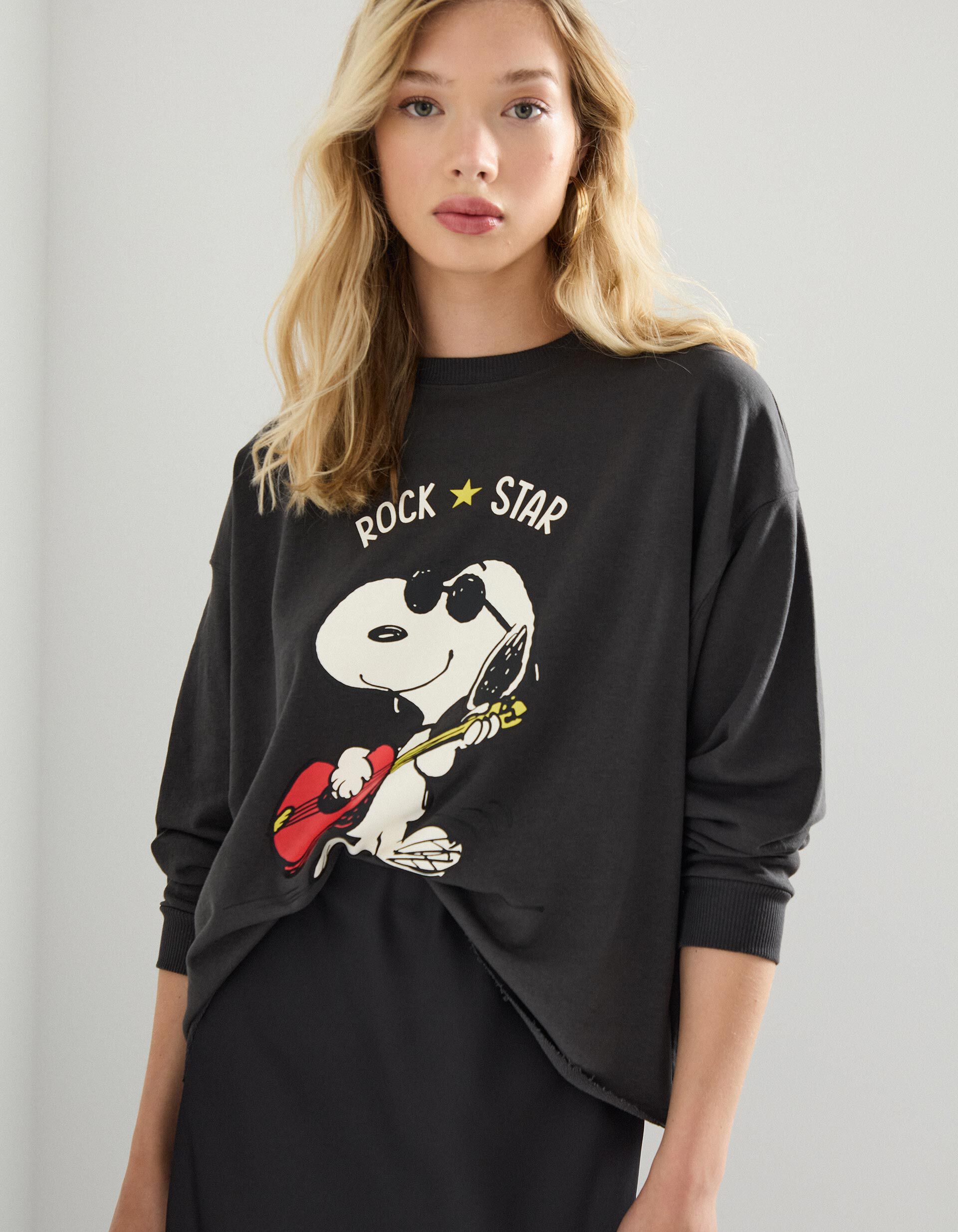 Comprar Online Sweatshirt 'Snoopy', Mulher, Cinzento Escuro
