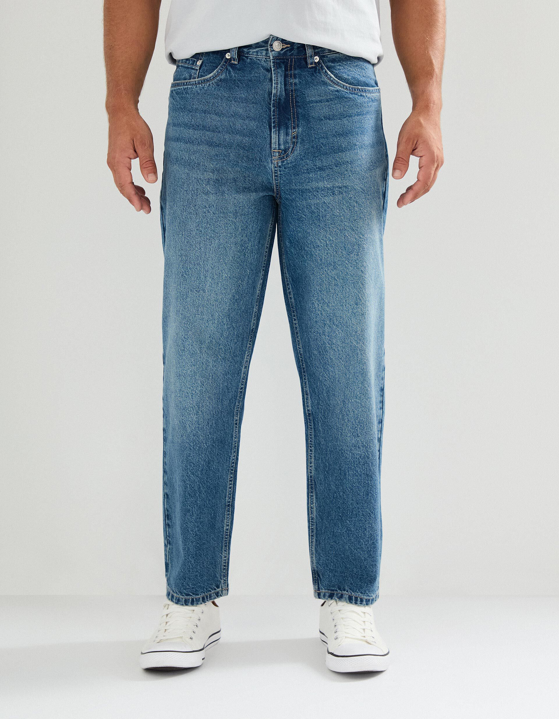 Comprar Online Cal&ccedil;as de Ganga 'Loose Fit', Homem, Azul