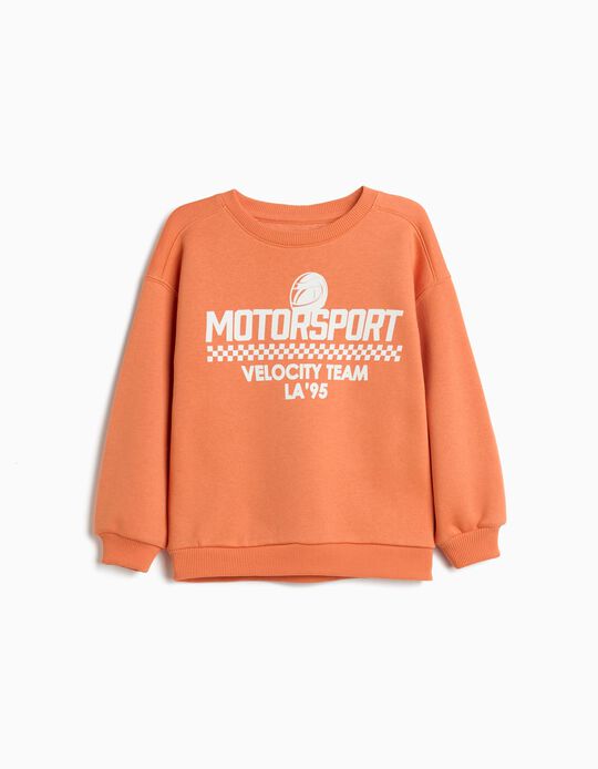 Comprar Online Sweatshirt de Felpa, Menino, Laranja Claro