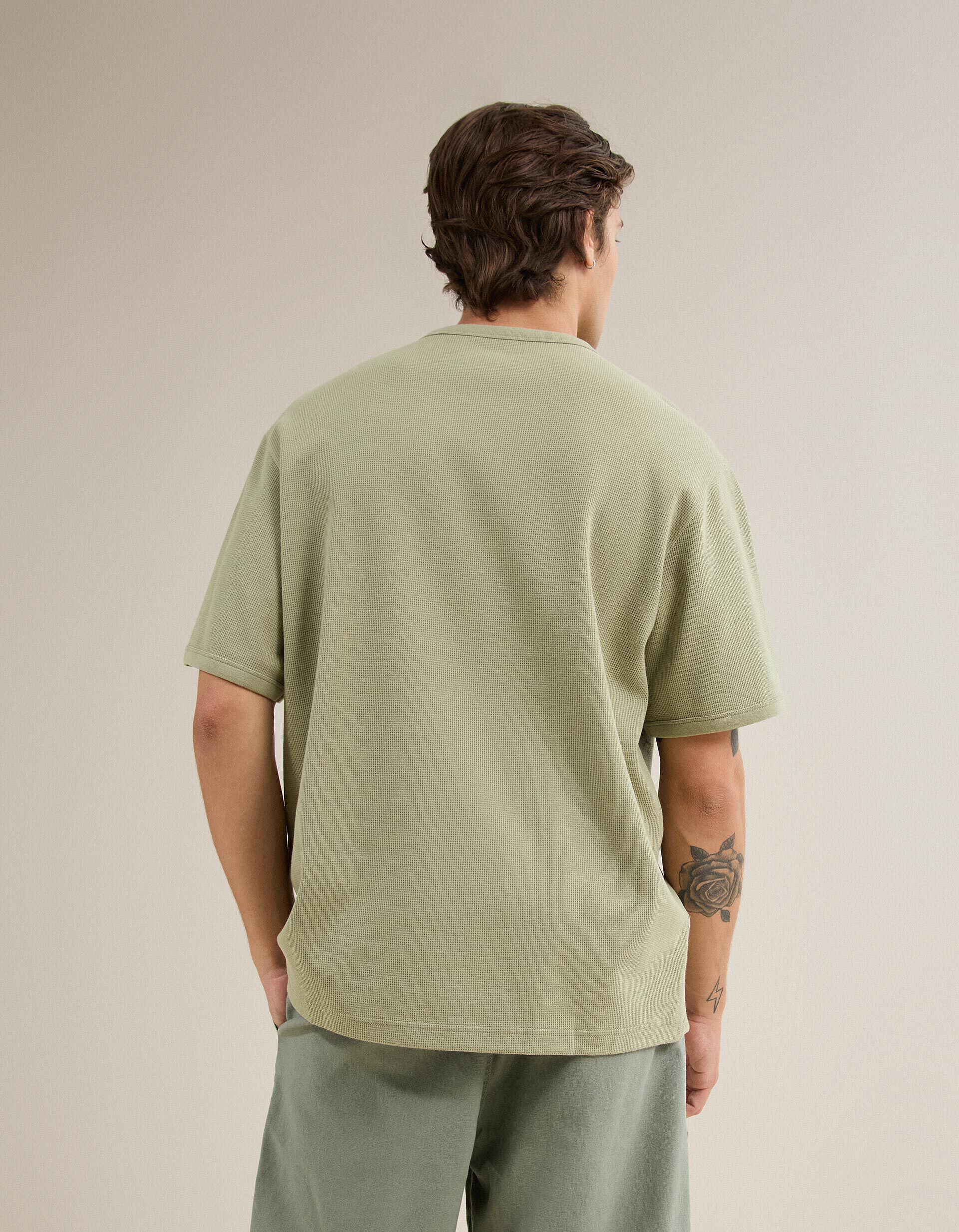 Comprar Online T-shirt Waffle, Homem, Verde