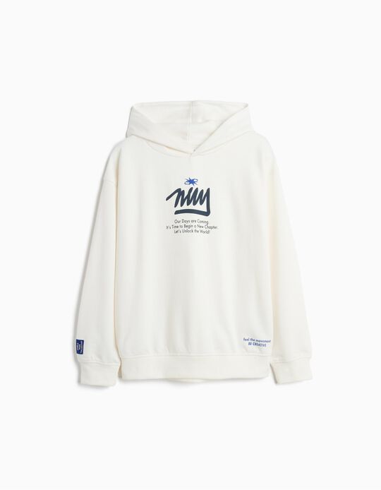 Comprar Online Sweatshirt Com Capuz, Menino, Branco