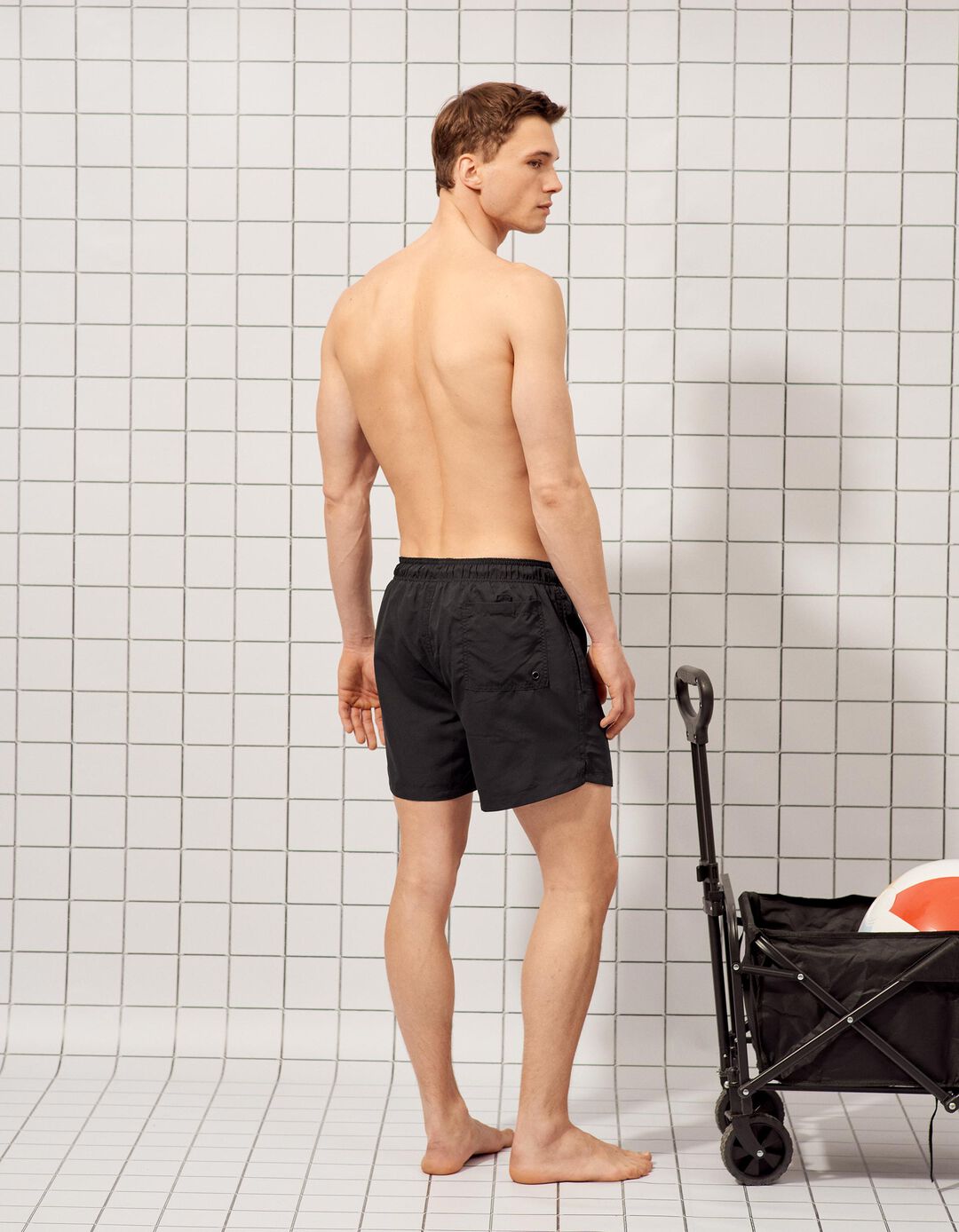 Cal&ccedil;&otilde;es de Banho, Homem, Preto