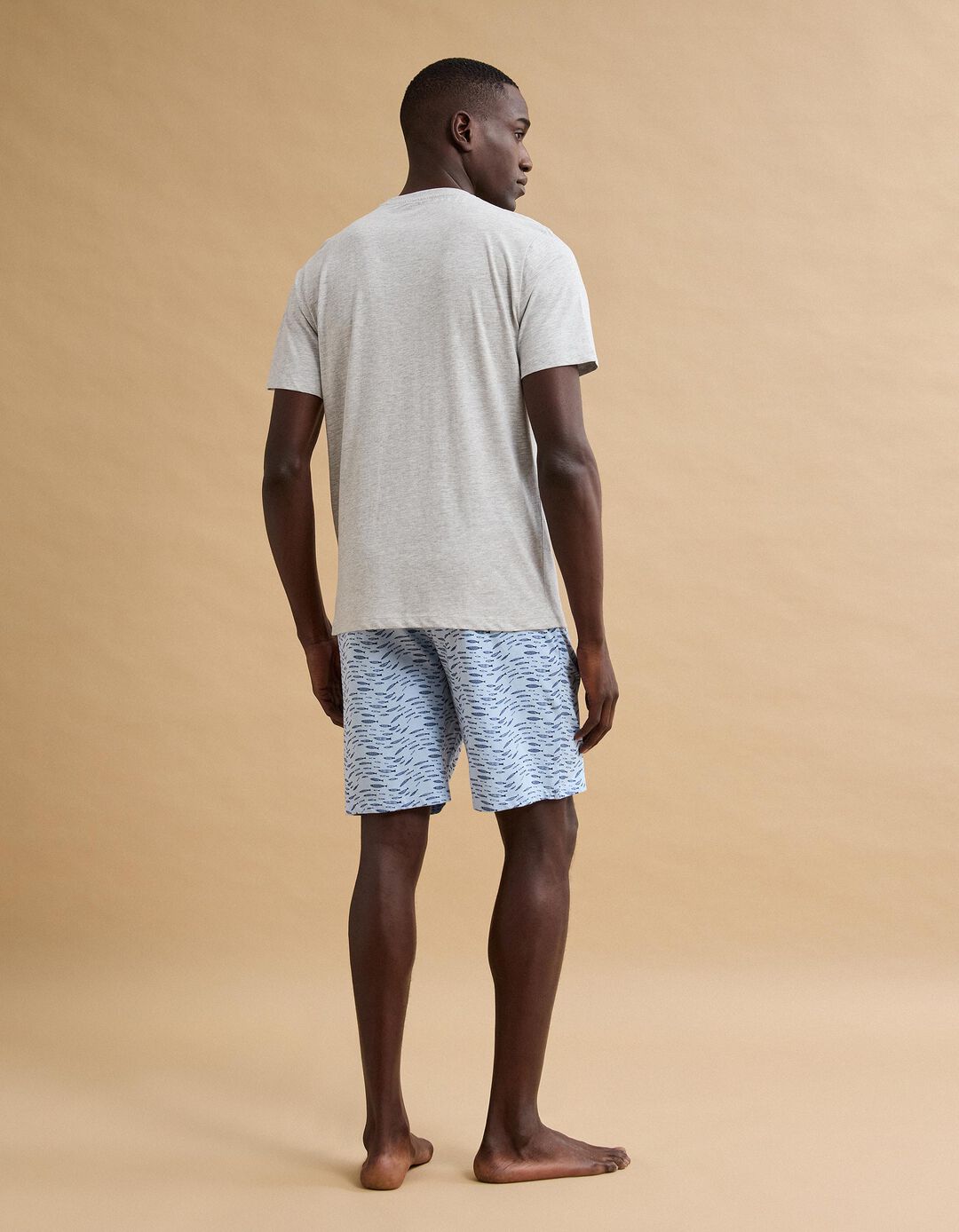 Pijama, Homem, Cinzento Claro