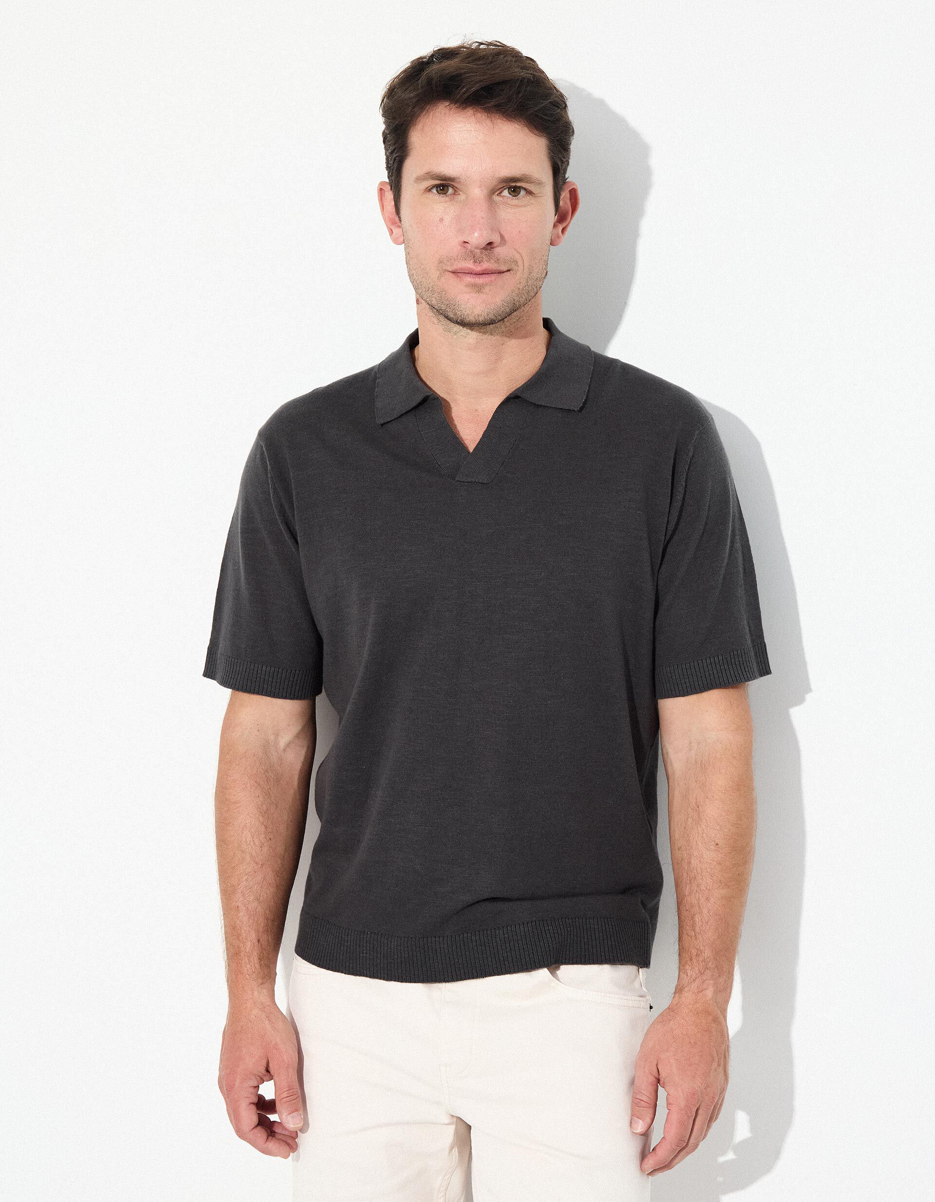 Comprar Online Polo, Homem, Cinzento Escuro 