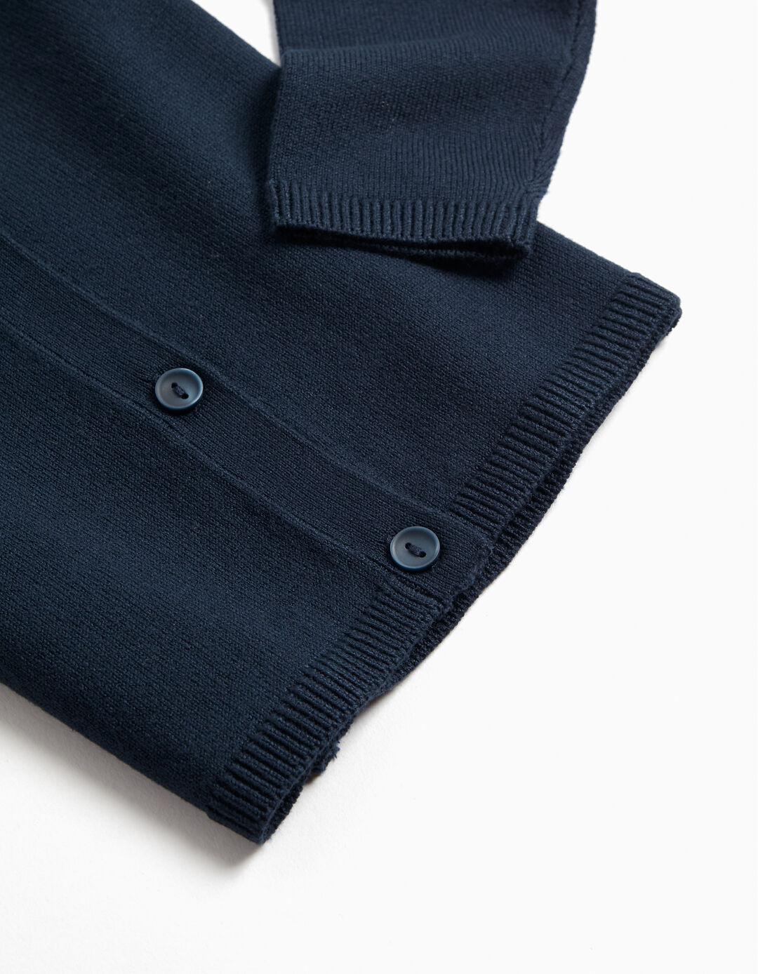 Knitted Cardigan, Baby Girls, Dark Blue