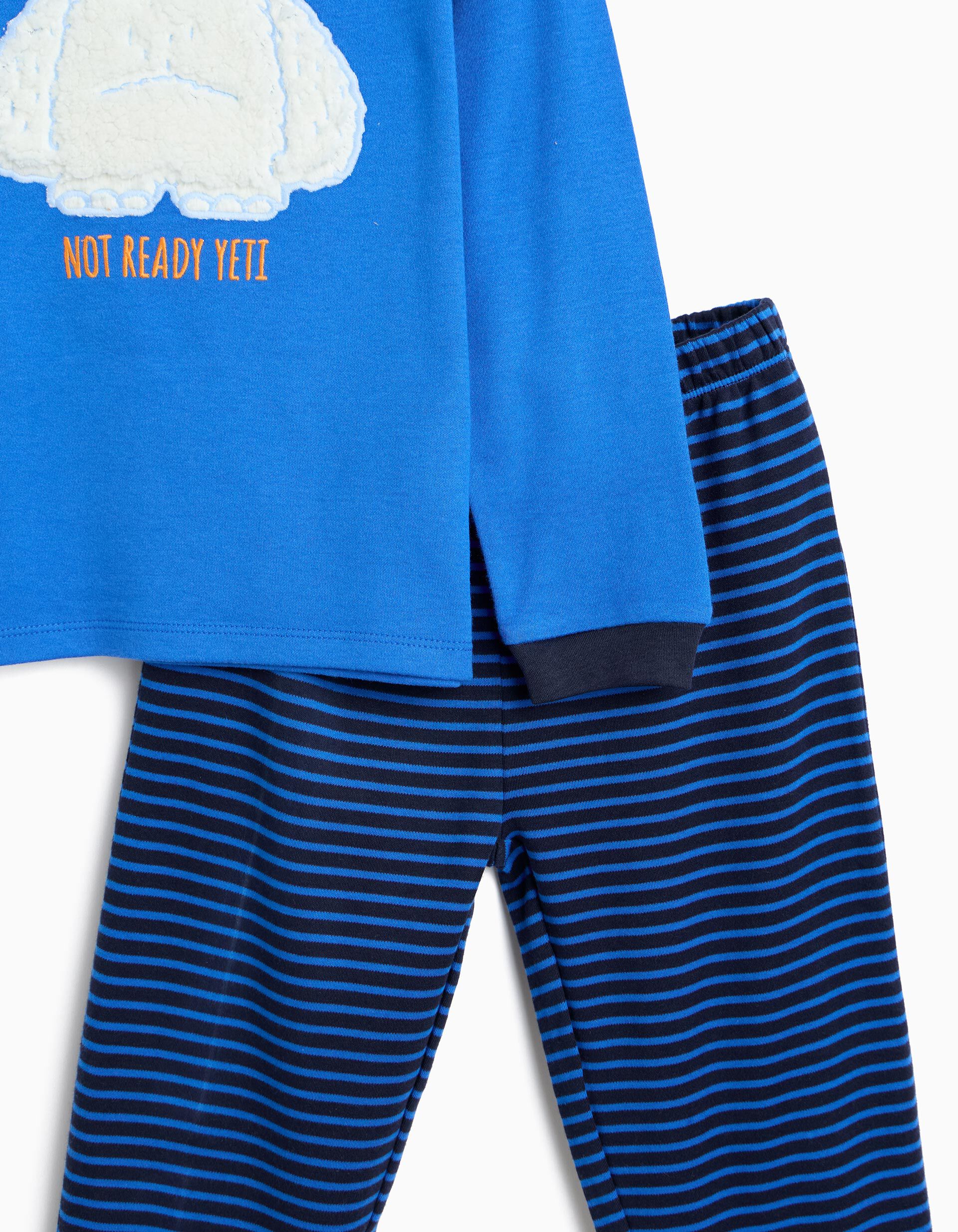 Comprar Online Pijama De Malha Interlock, Menino, Azul