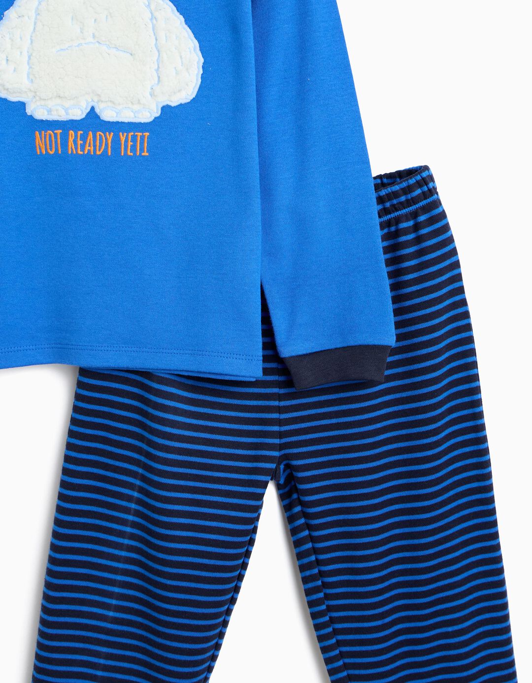 Pijama De Malha Interlock, Menino, Azul