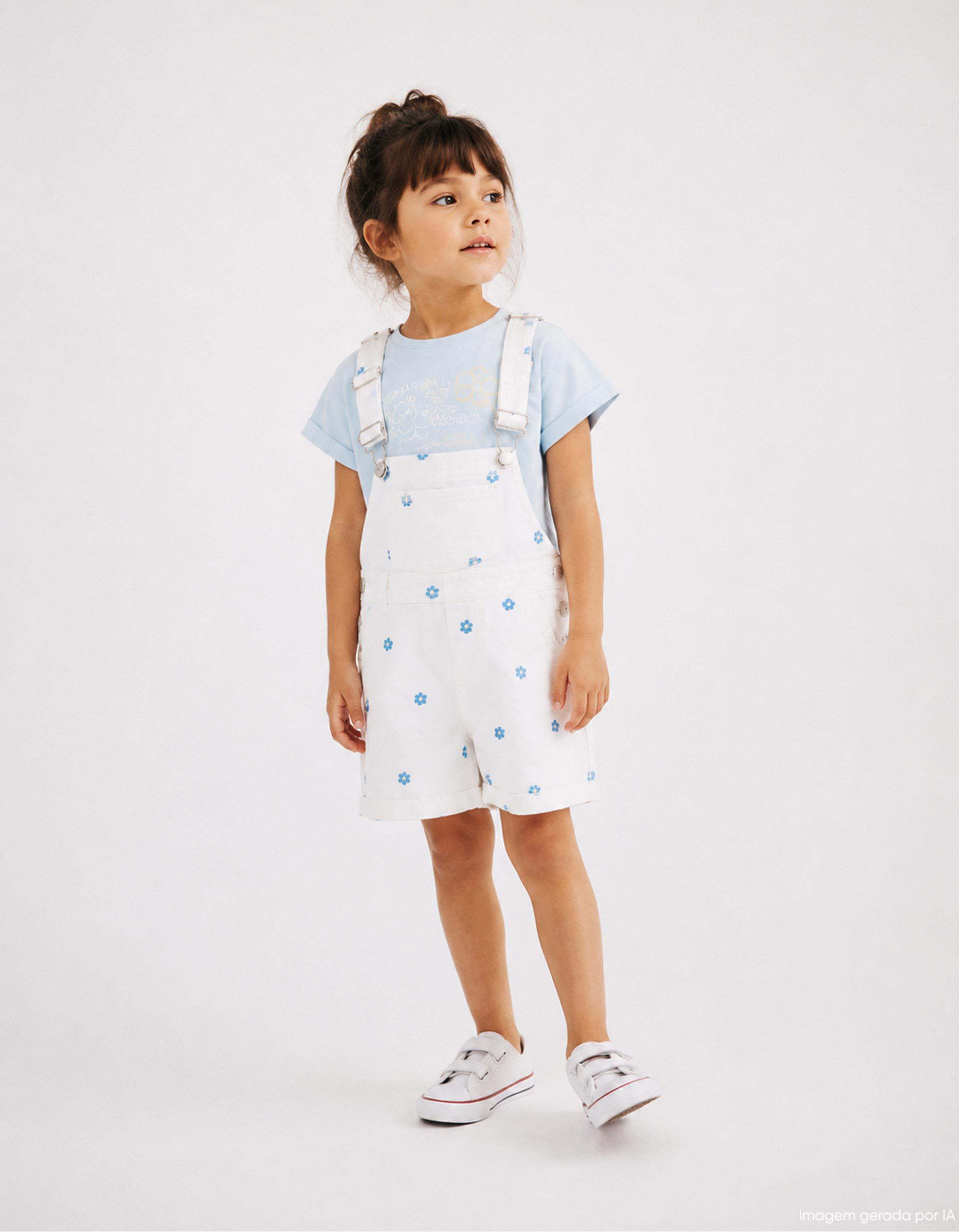Comprar Online Jardineiras Cal&ccedil;&atilde;o, Menina, Branco