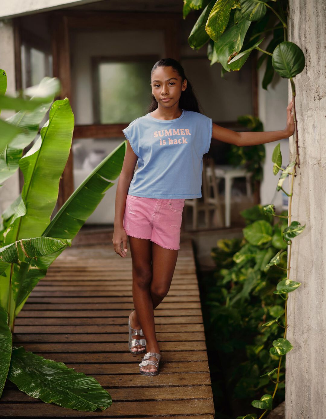 Cal&ccedil;&otilde;es de Ganga, Menina, Rosa