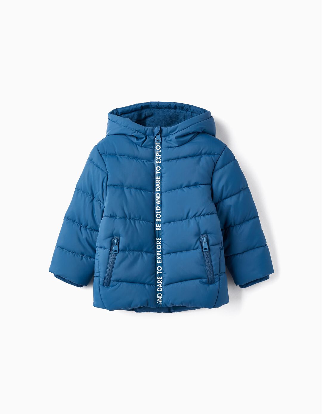 Puffer Padded Jacket for Baby Boy 'Be Bold', Blue