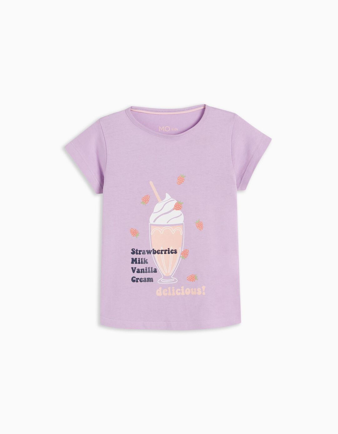 T-shirt, Girls, Lilac