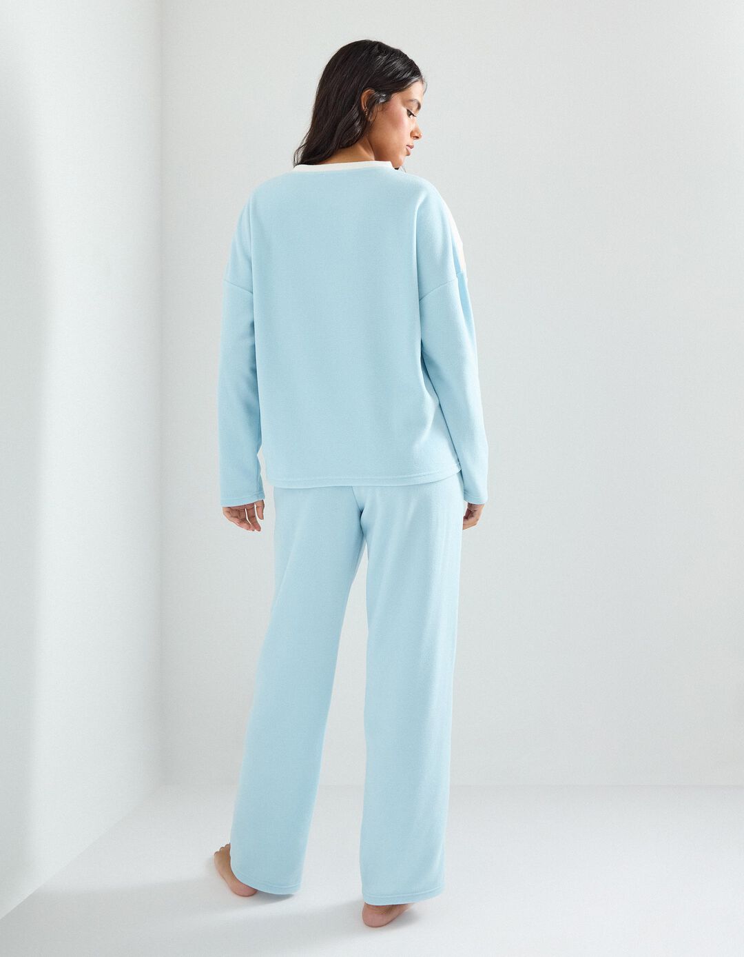 Pijama Polar, Mulher, Azul Claro