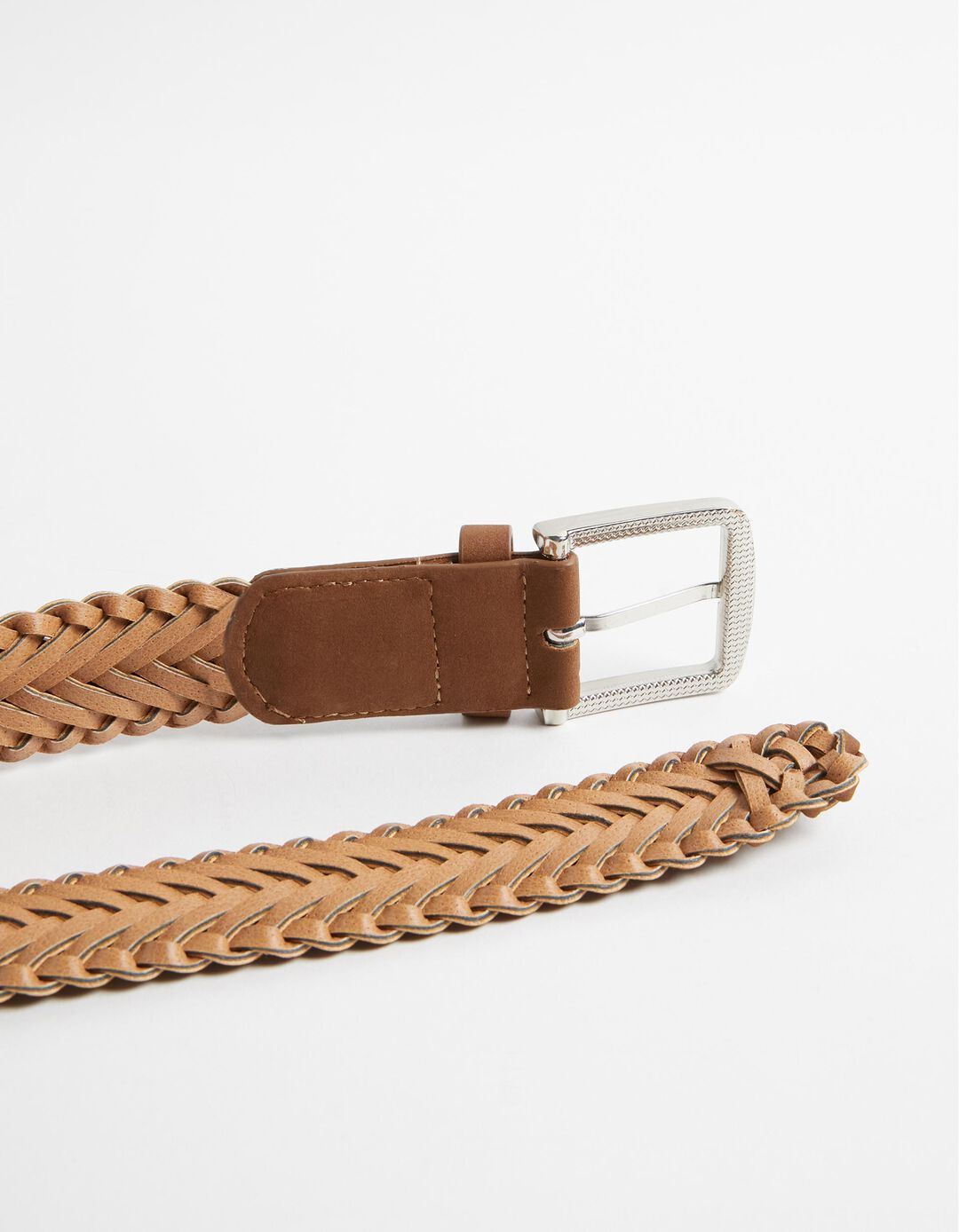 Braided Belt, Men, Brown