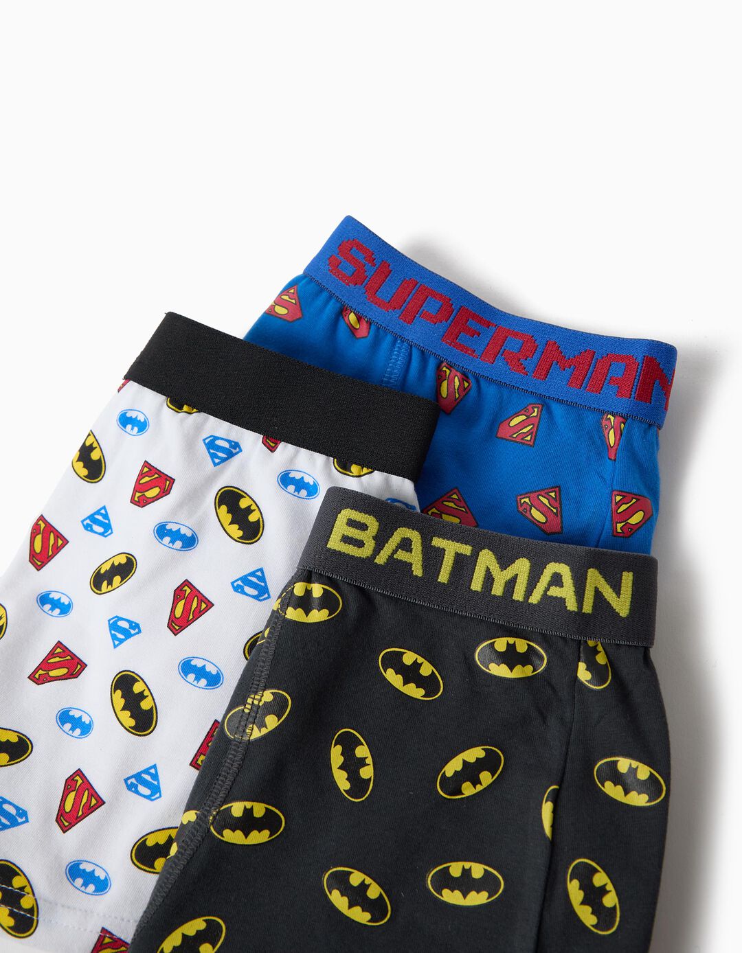 Pack 3 Boxers 'Batman' e 'Superman', Menino, Multicolor