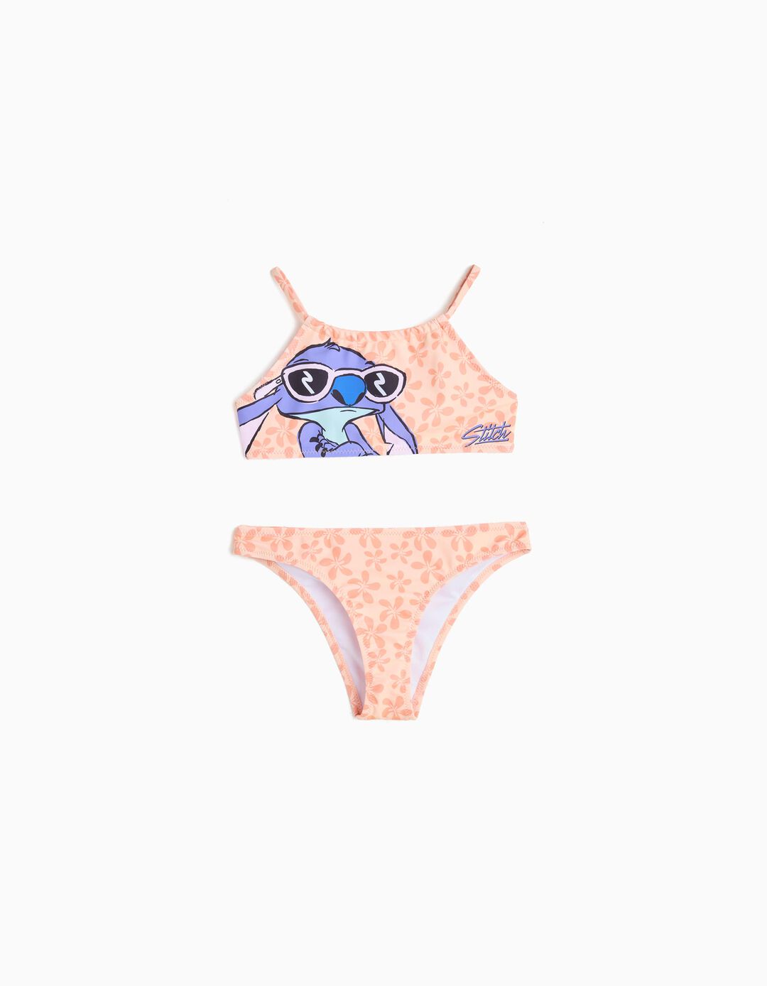 Biquíni 'Stitch', Menina, Coral Claro 