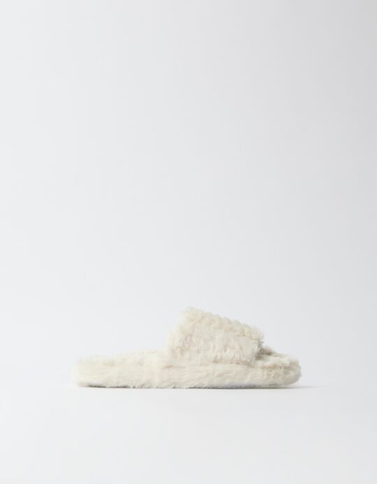 Comprar Online Chinelos De Quarto Abertos, Mulher, Cru