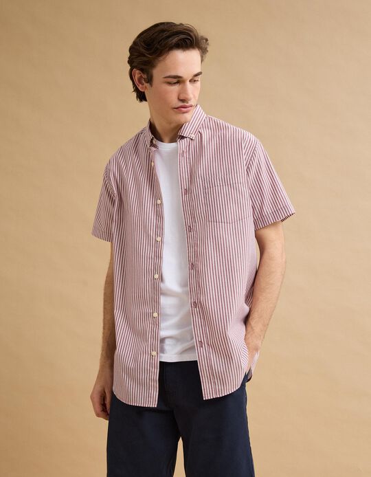 Comprar Online Camisa Manga Curta, Homem, Vermelho Escuro