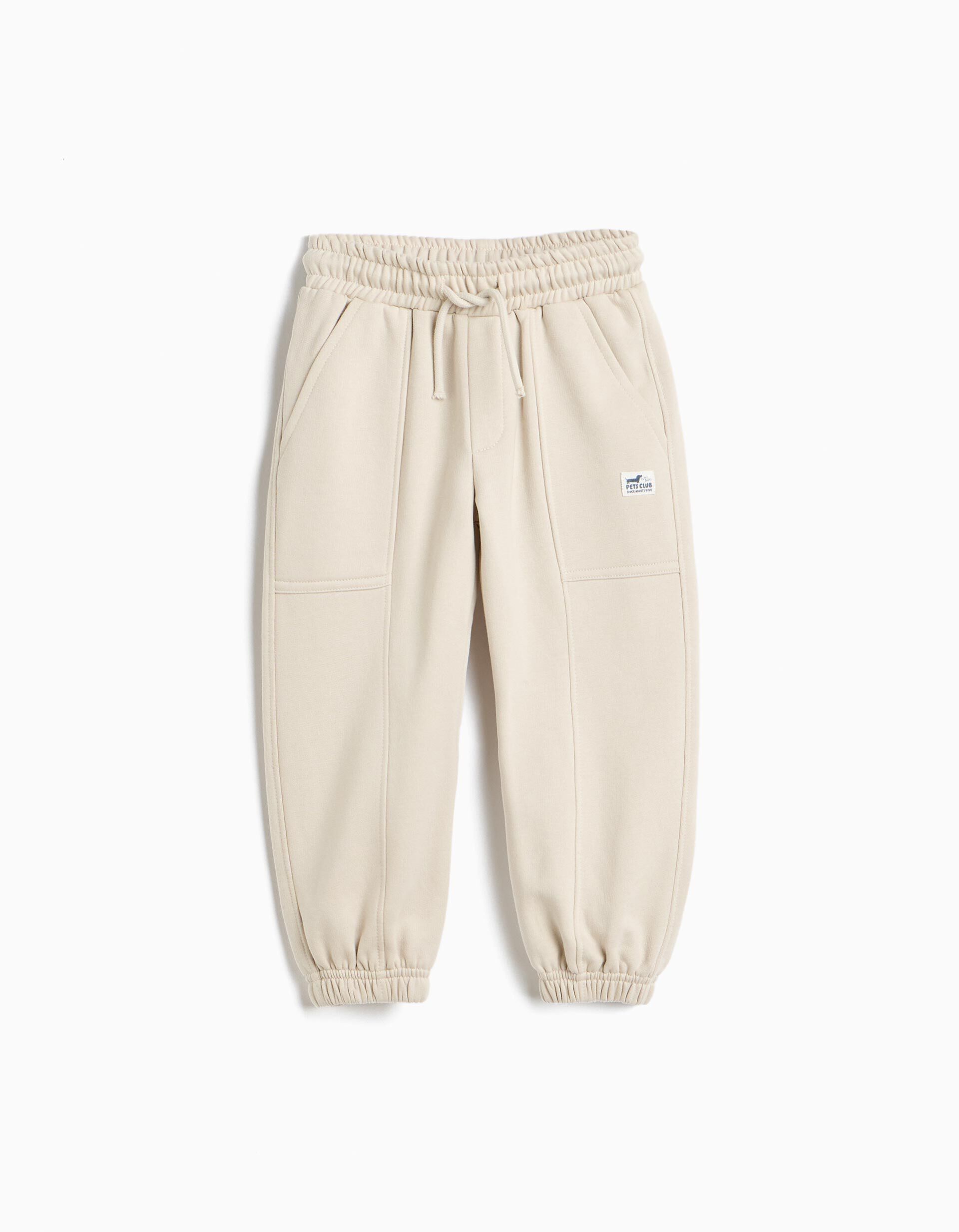 Comprar Online Cal&ccedil;as De Jogging, Menino, Bege Claro