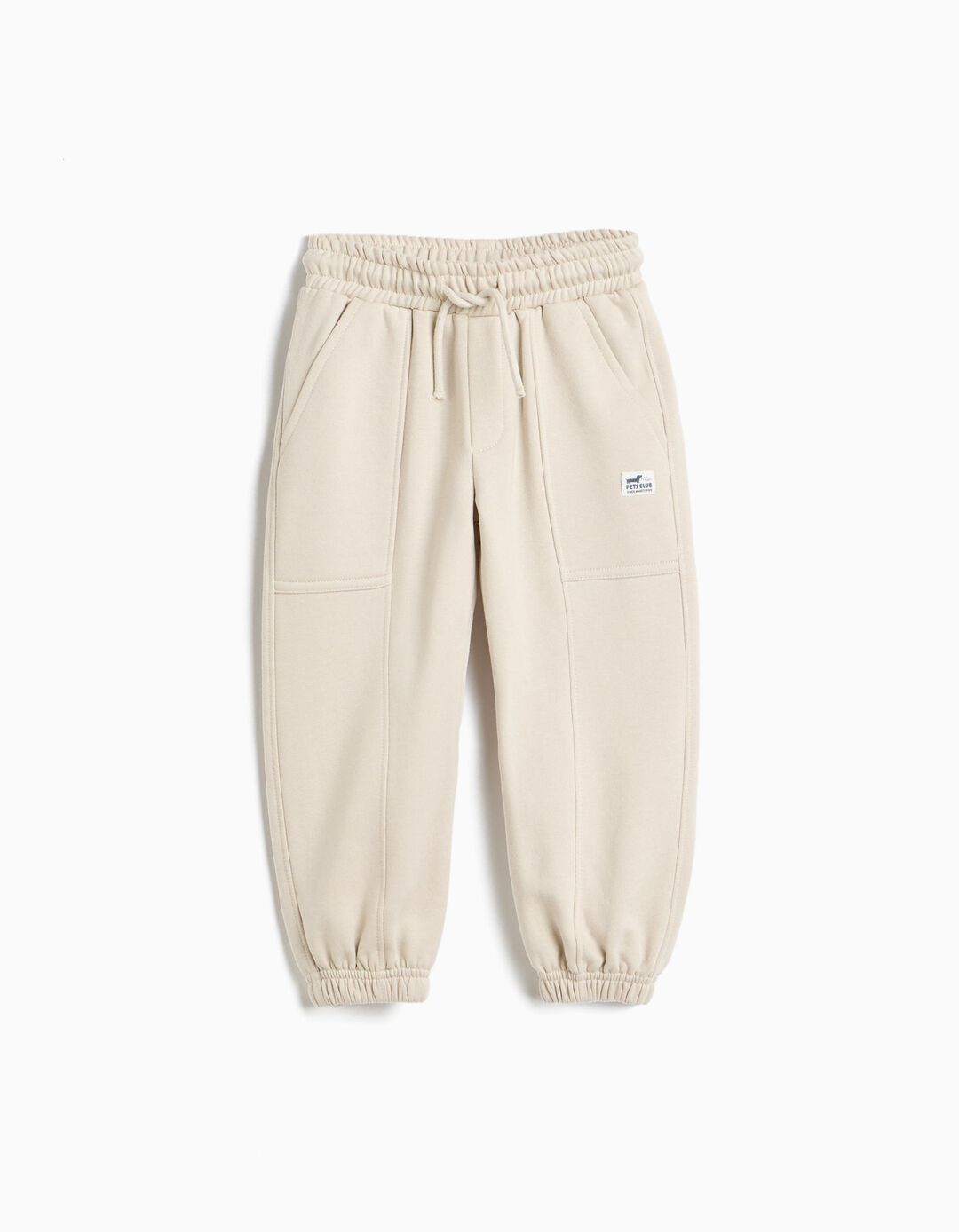 Cal&ccedil;as De Jogging, Menino, Bege Claro