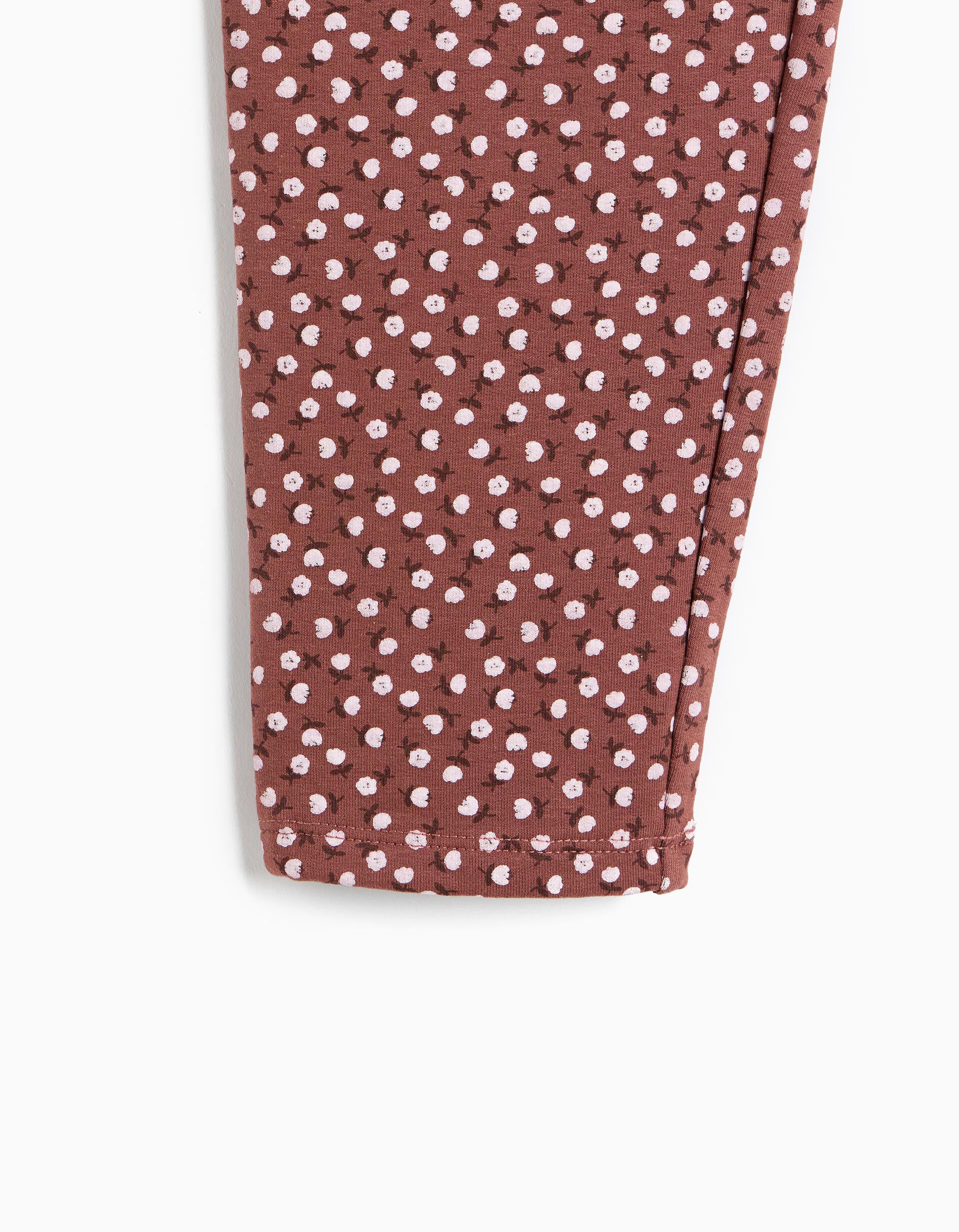 Comprar Online Leggings Com Interior Cardado, Menina, Castanho